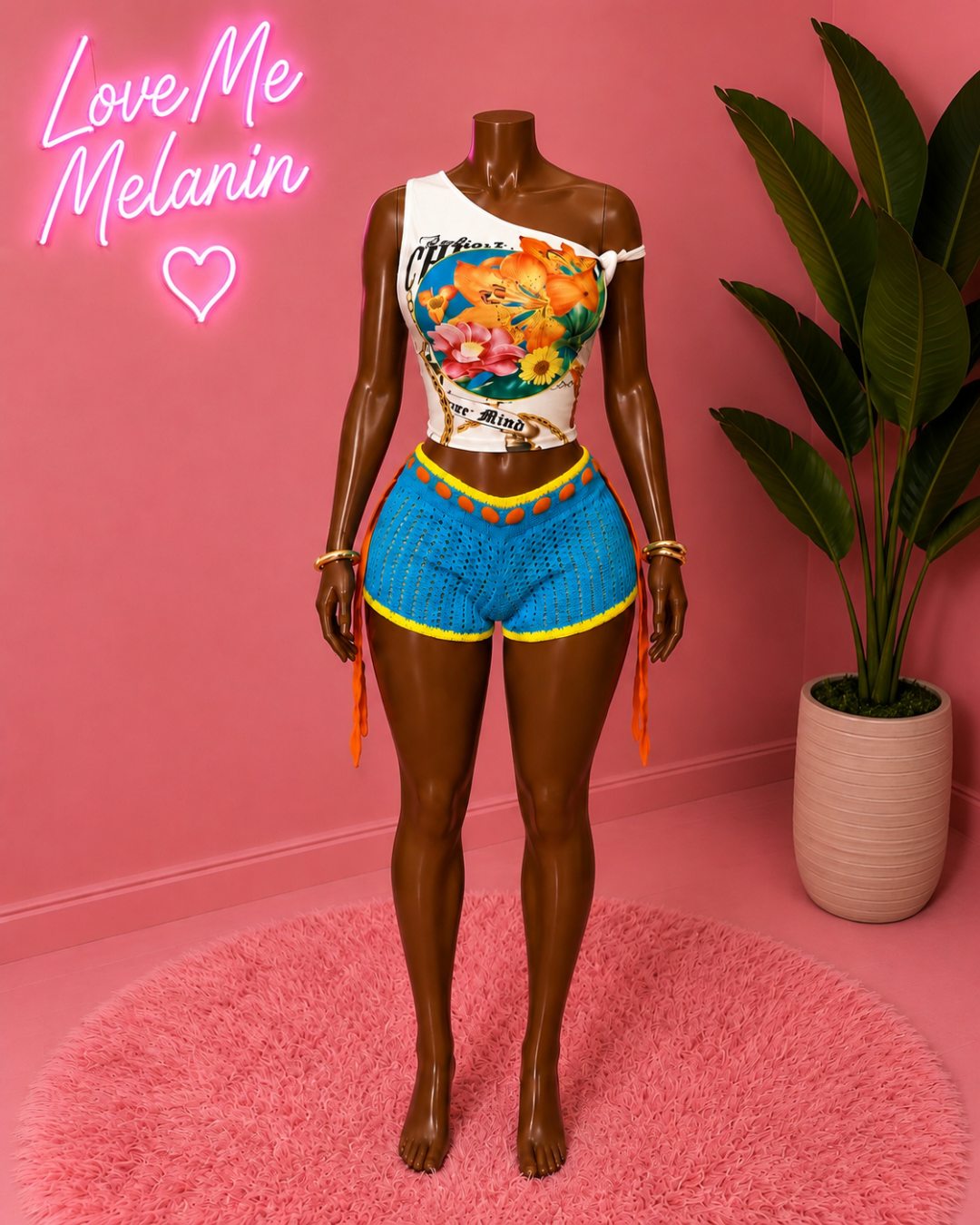 TROPICAL ESCAPE SHORT SET