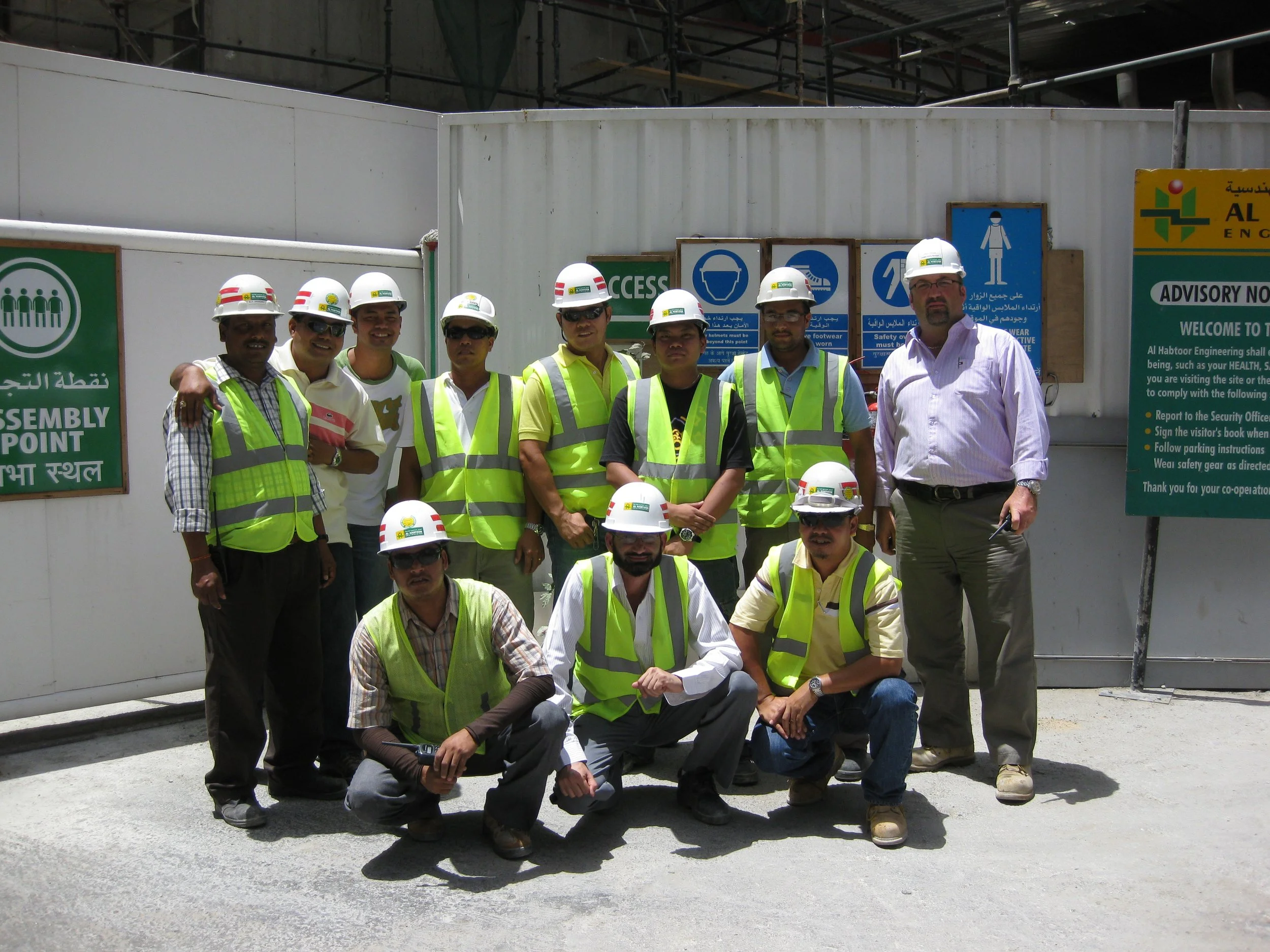 Calum and team at Al Ghurair Dubai