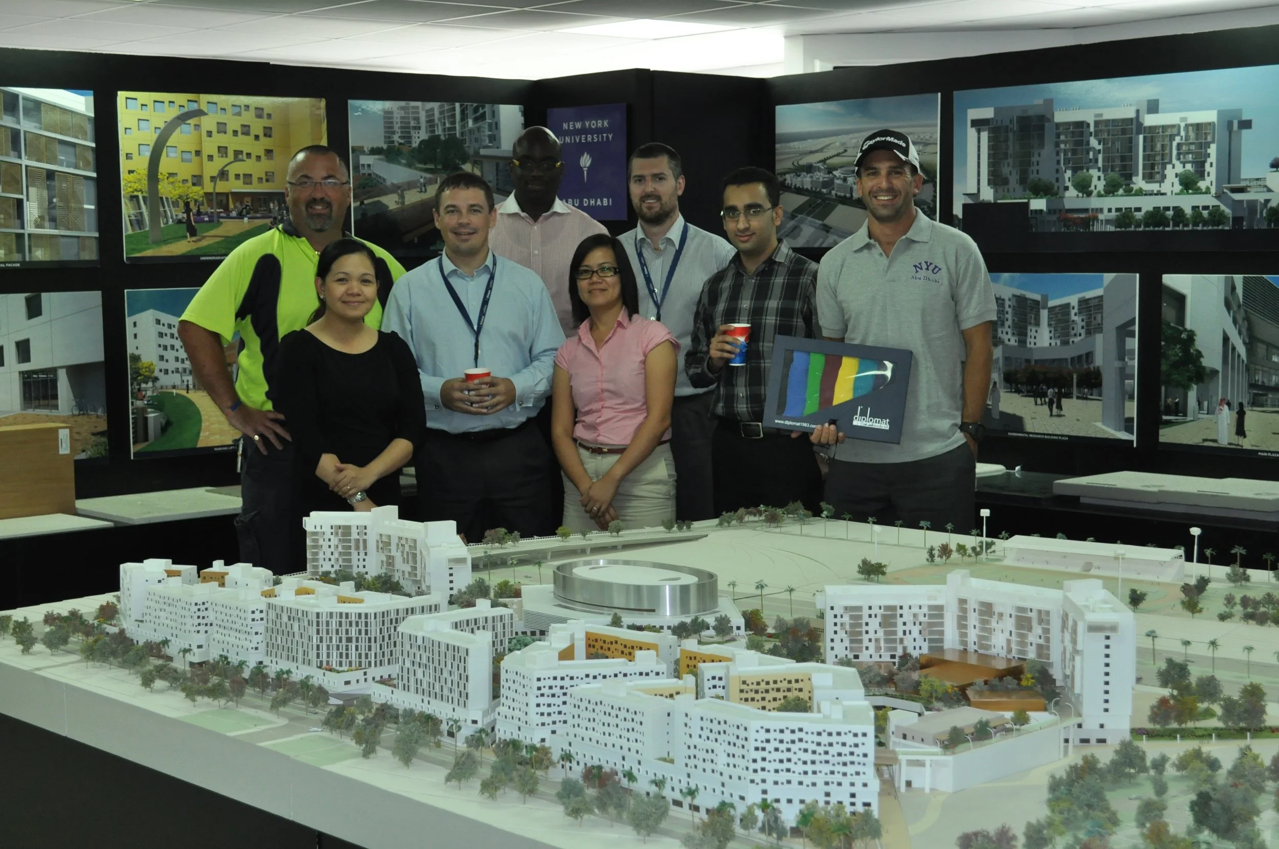 Calum and team at NYU Abu Dhabi