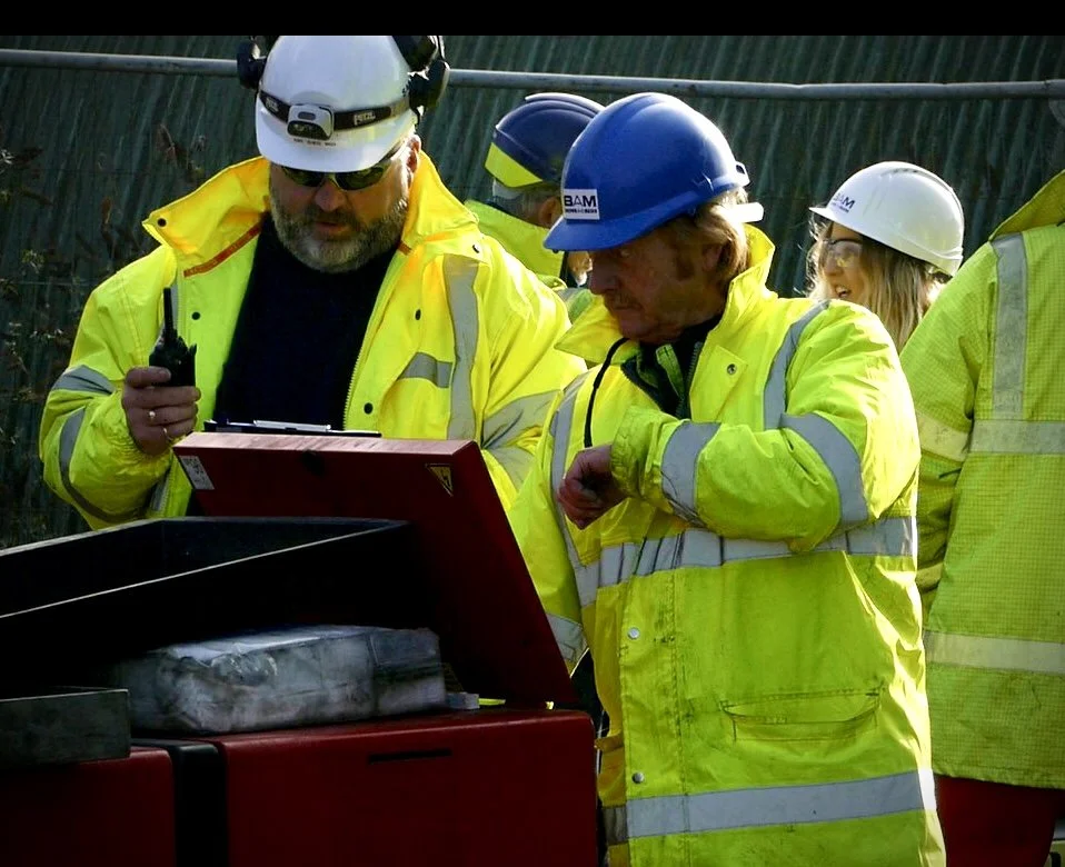 Calum and Mick managing a blowdown event at Rugley Power Station