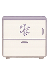 A white compact dishwasher with a snowflake design on the front panel.