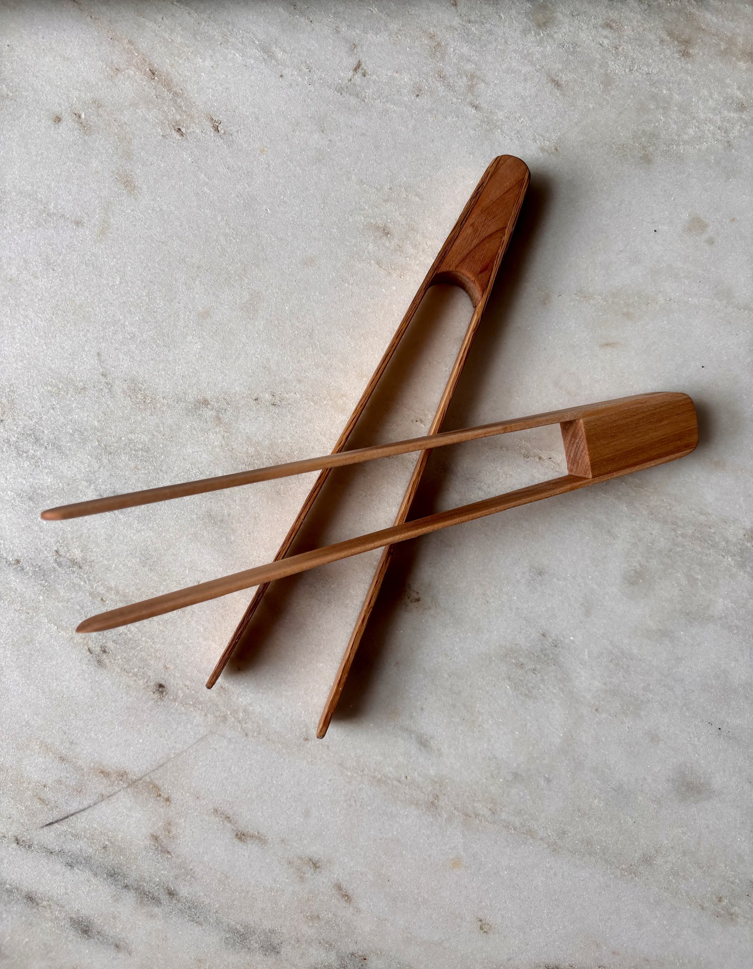 Sprig Wooden Tongs