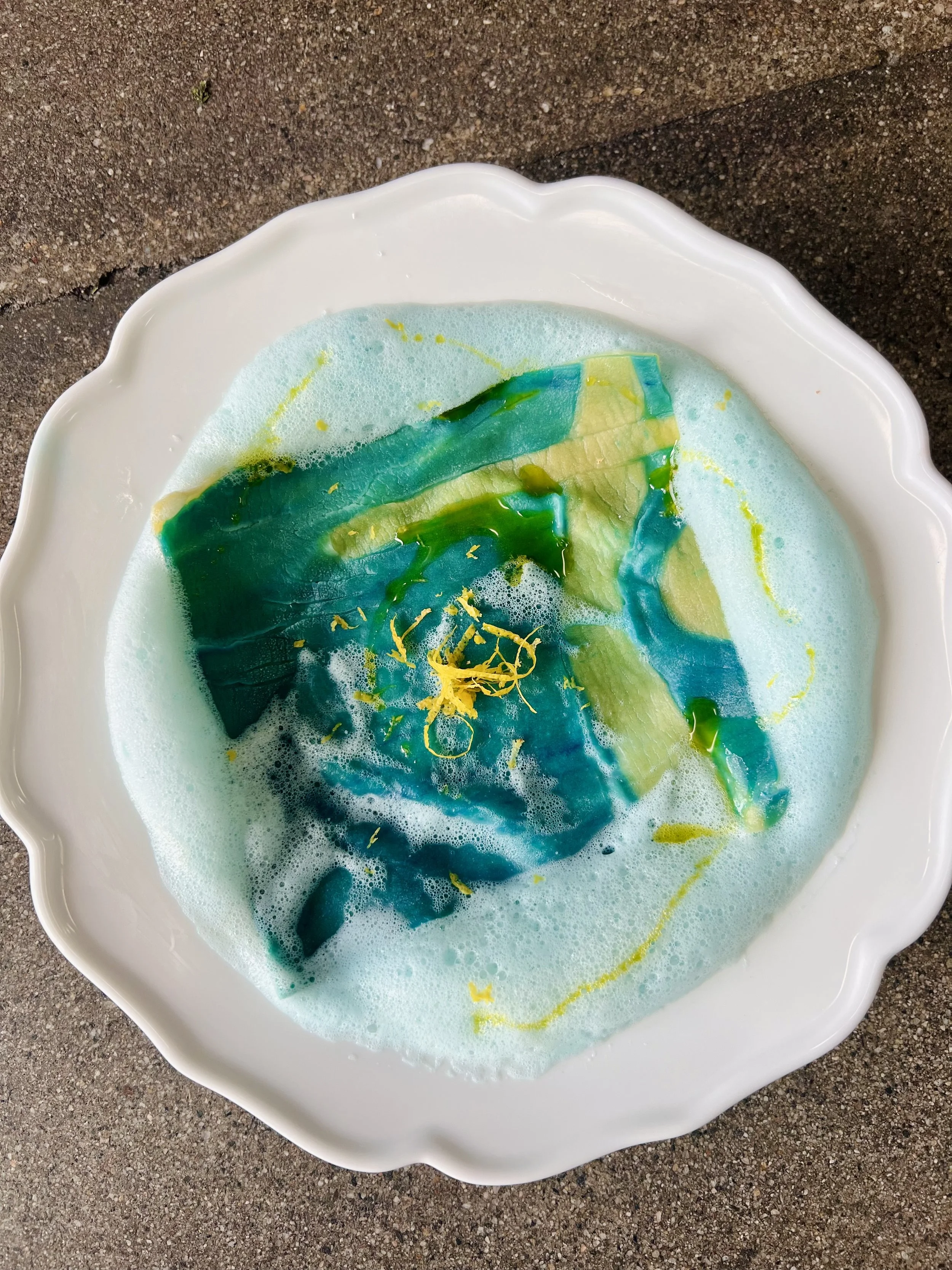 Creative Supper Club NY- Indigo Ravioli + Parm Cream