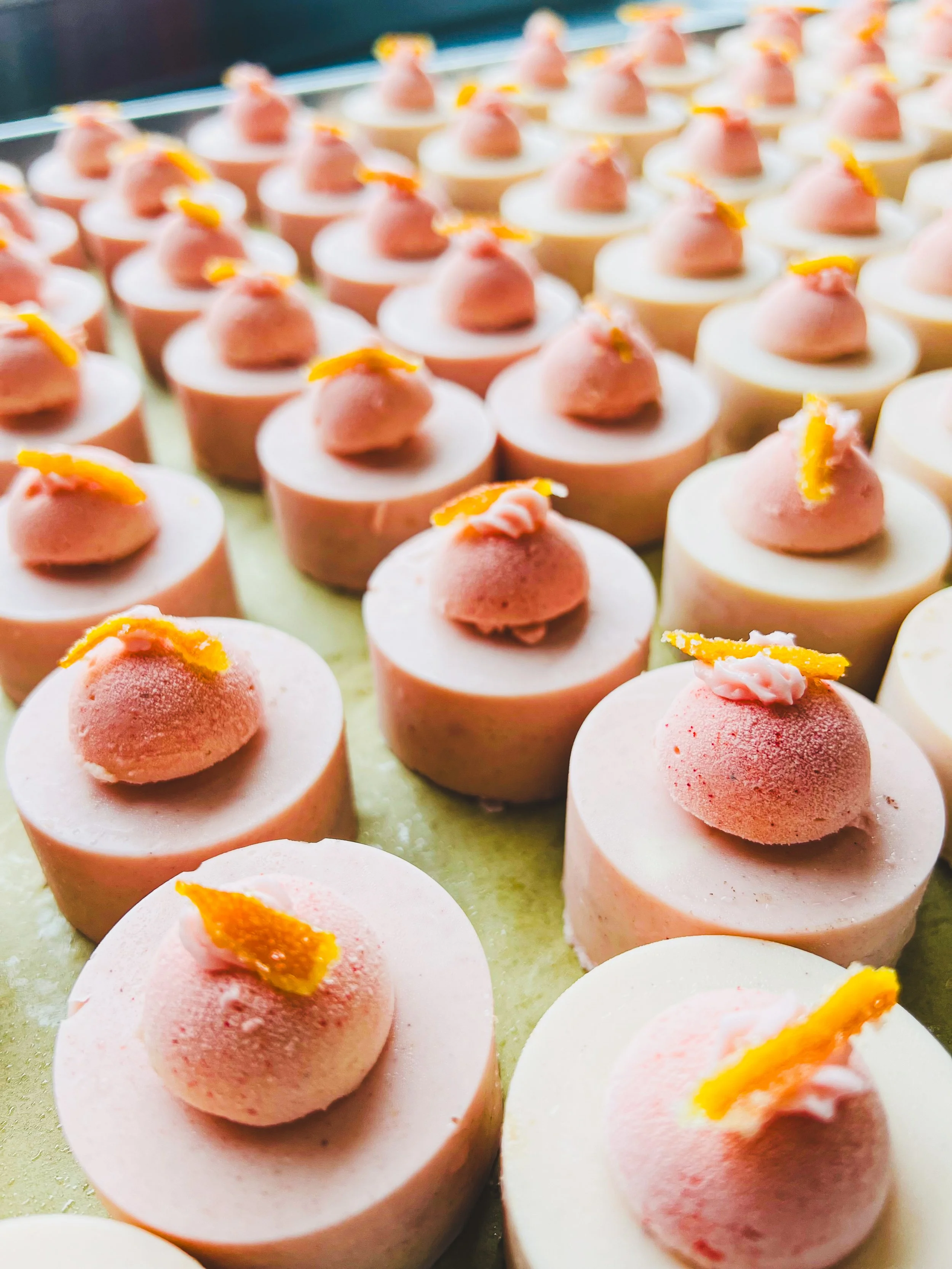Campari Cake Petit Fours - Creative Supper Club