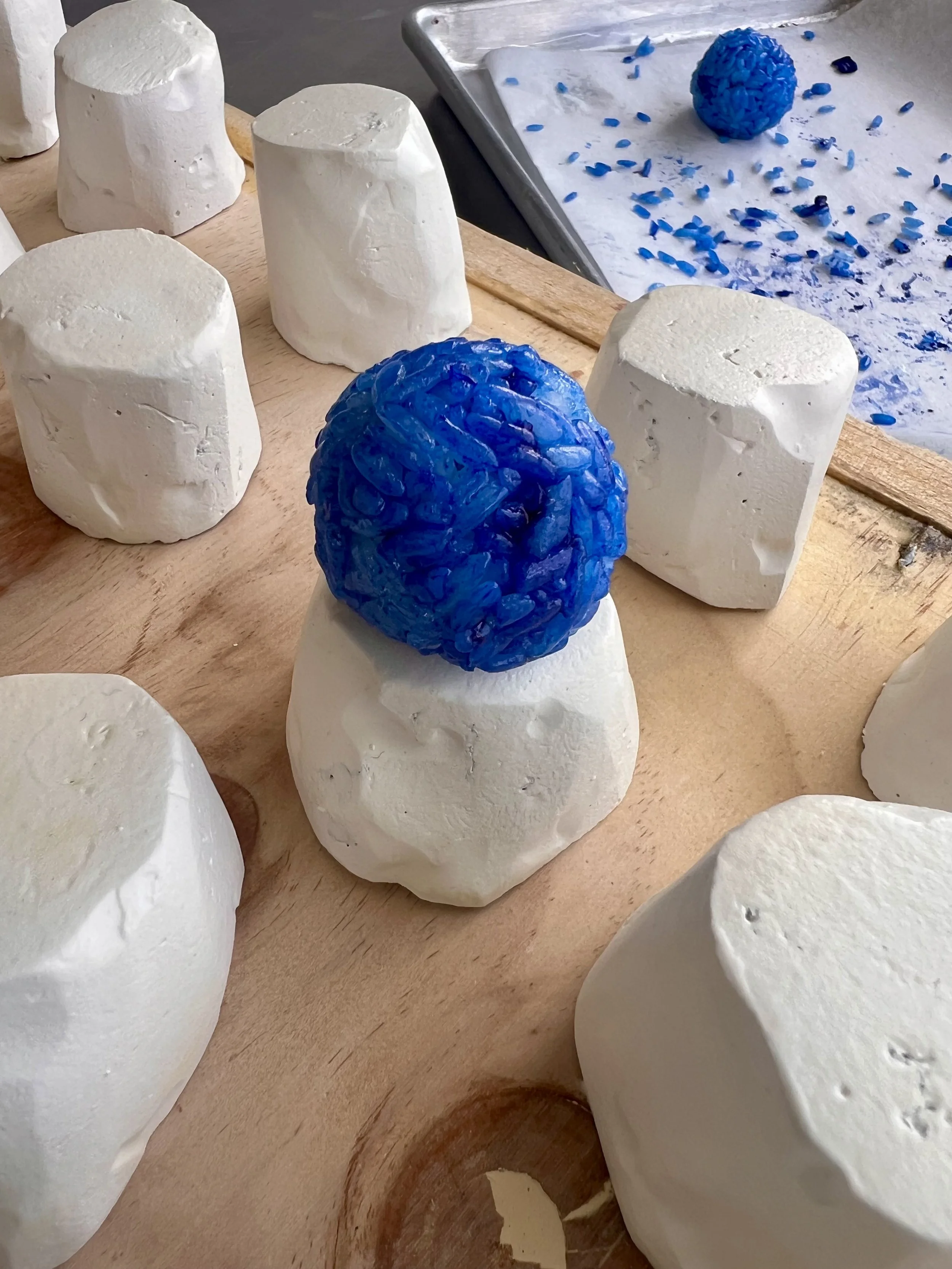 Spoiled Child X Jeremy Scott - Blue Onigiri on Custom Mini Sculptures