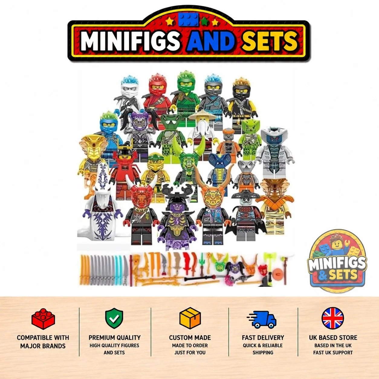 Ninjago Set of 24 minifigures - Style 2