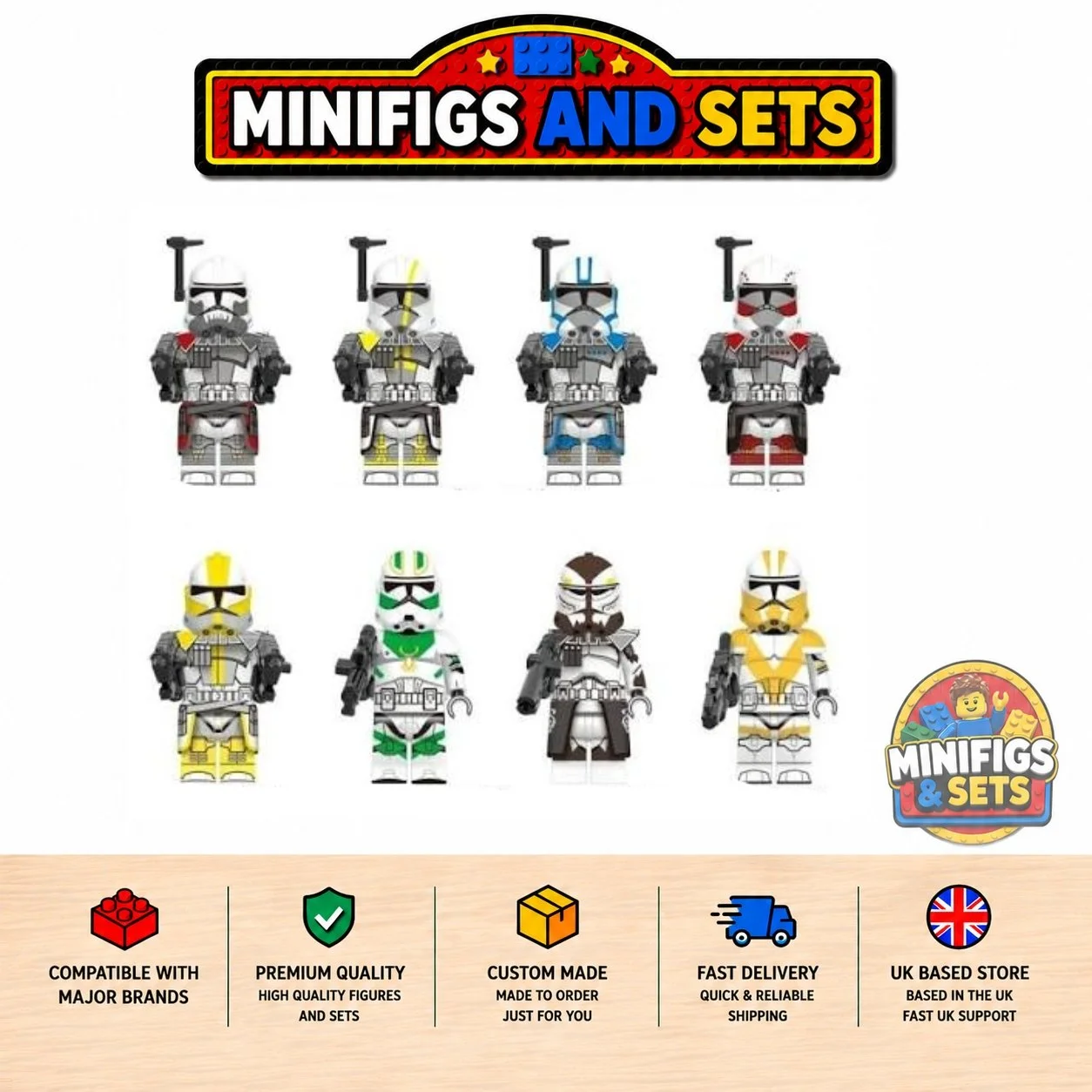 Star Wars Set of 8 minifigures - Style 2