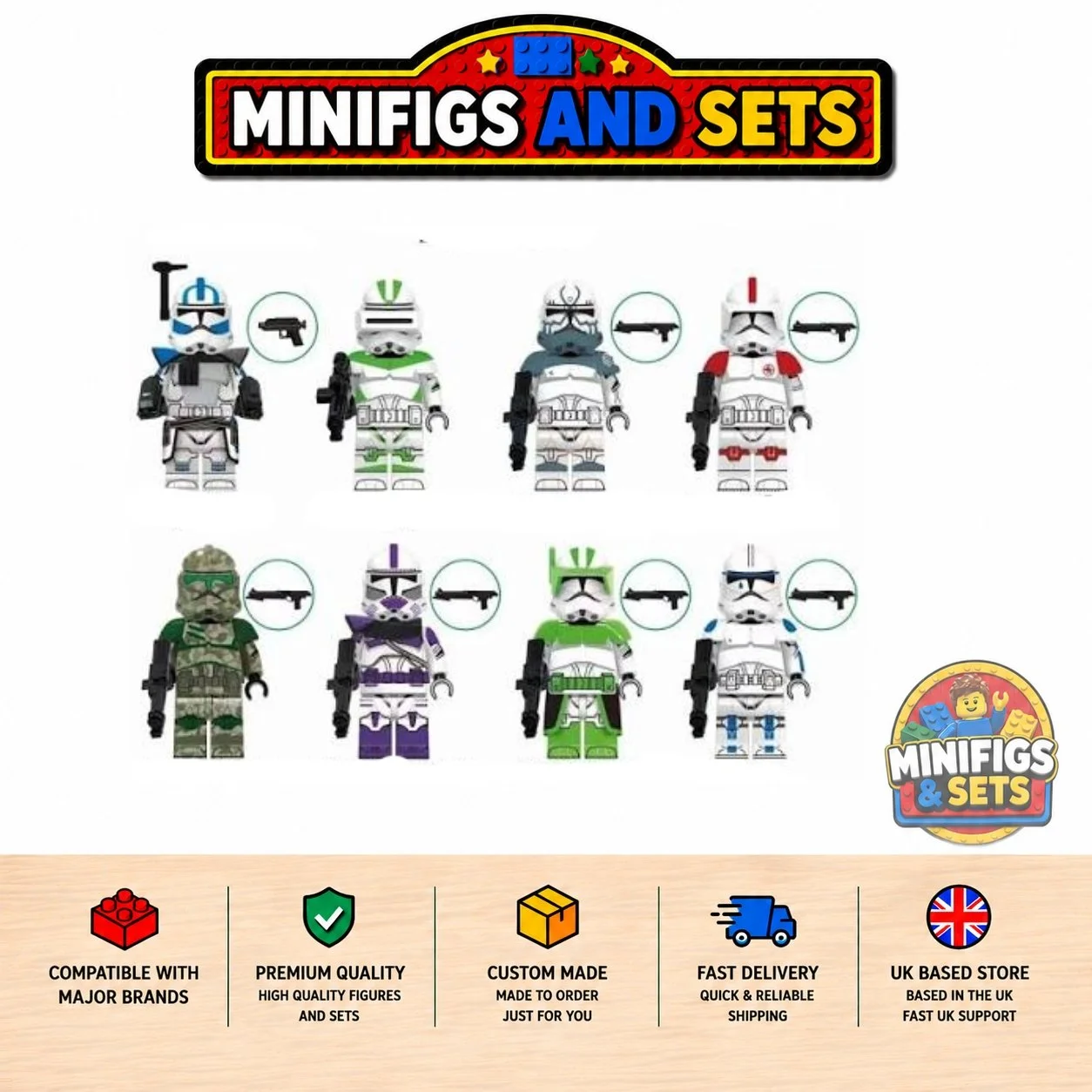 Star Wars Set of 8 minifigures - Style 3