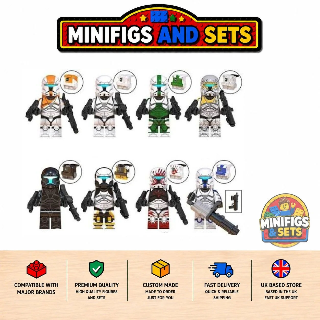 Star Wars Set of 8 minifigures - Style 6