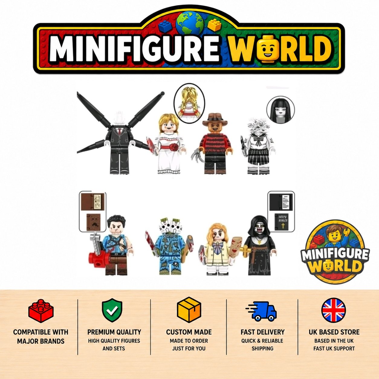 Horror Set of 8 minifigures - Style 4