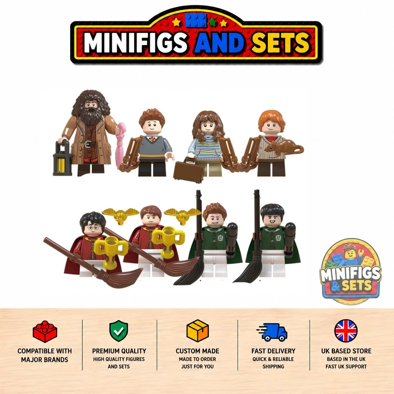 Harry Potter Set of 8 minifigures - Style 3