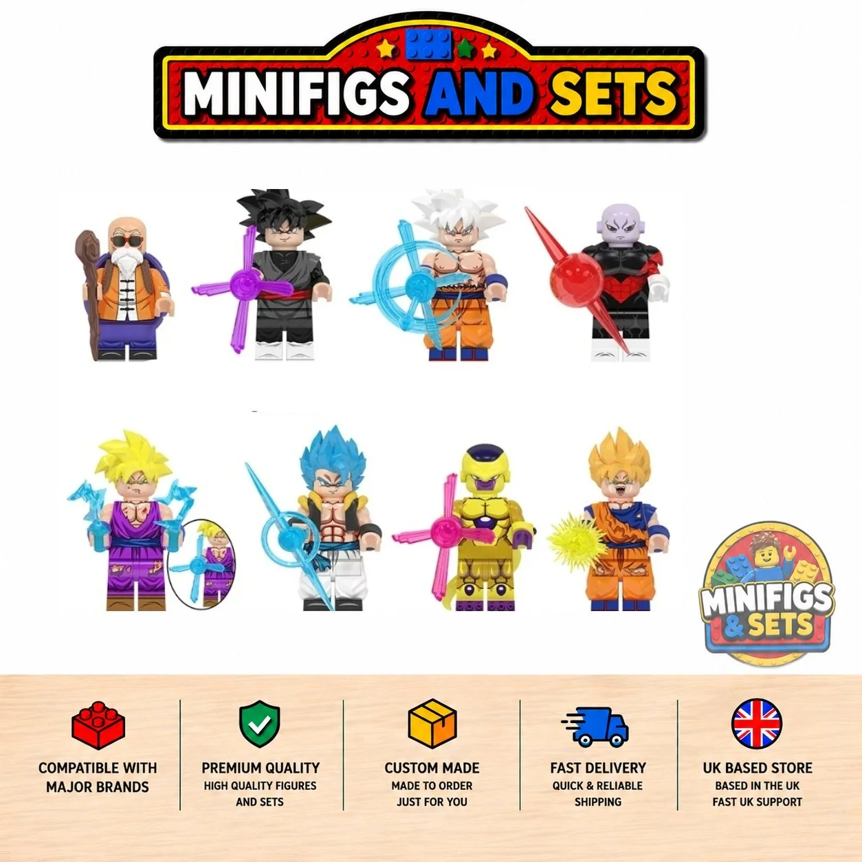 Dragonball Z Set of 8 minifigures - Style 2