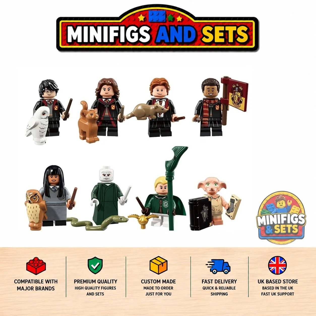 Harry Potter Set of 8 minifigures - Style 4