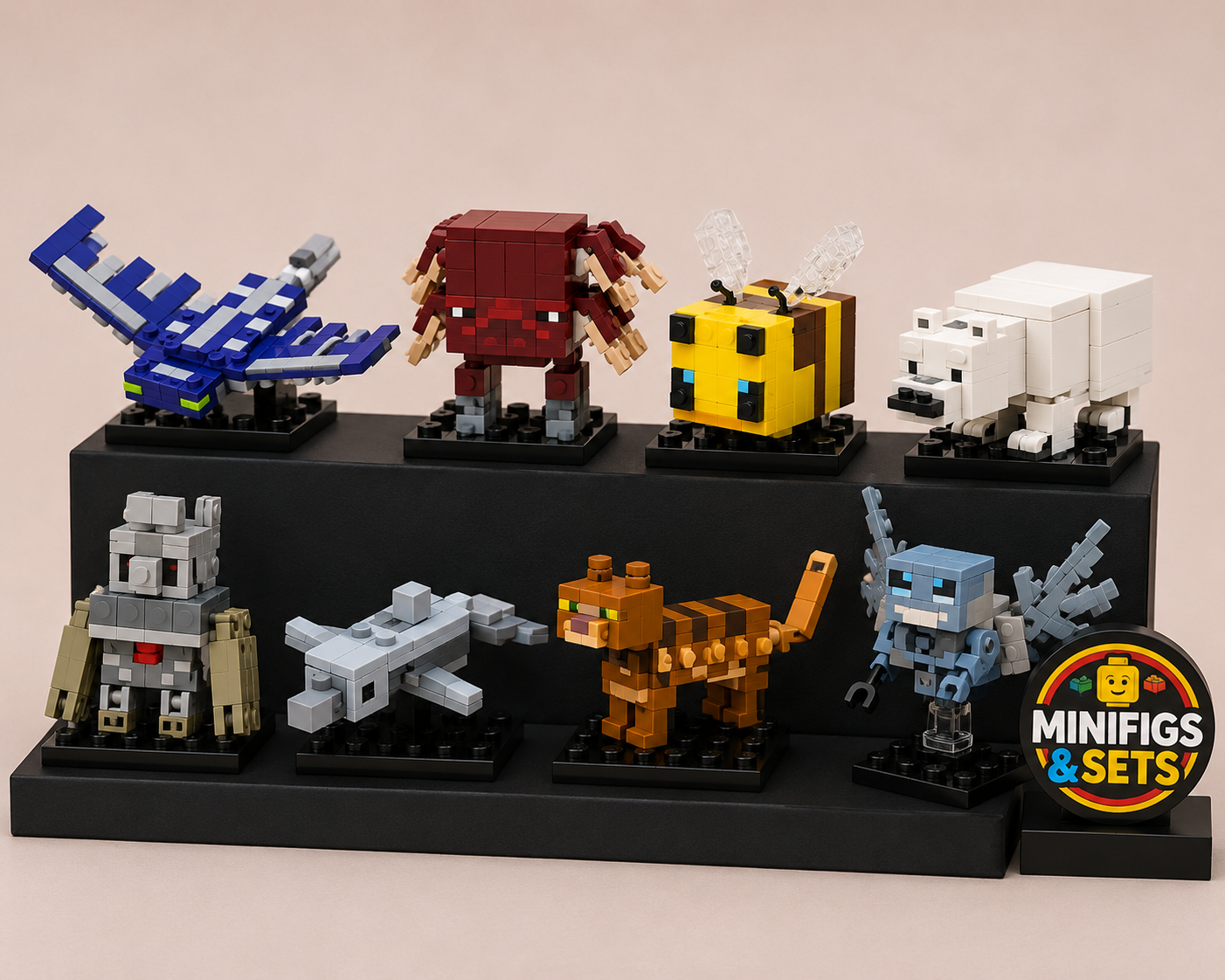 Minecraft Set of 8 minifigures - Style 9