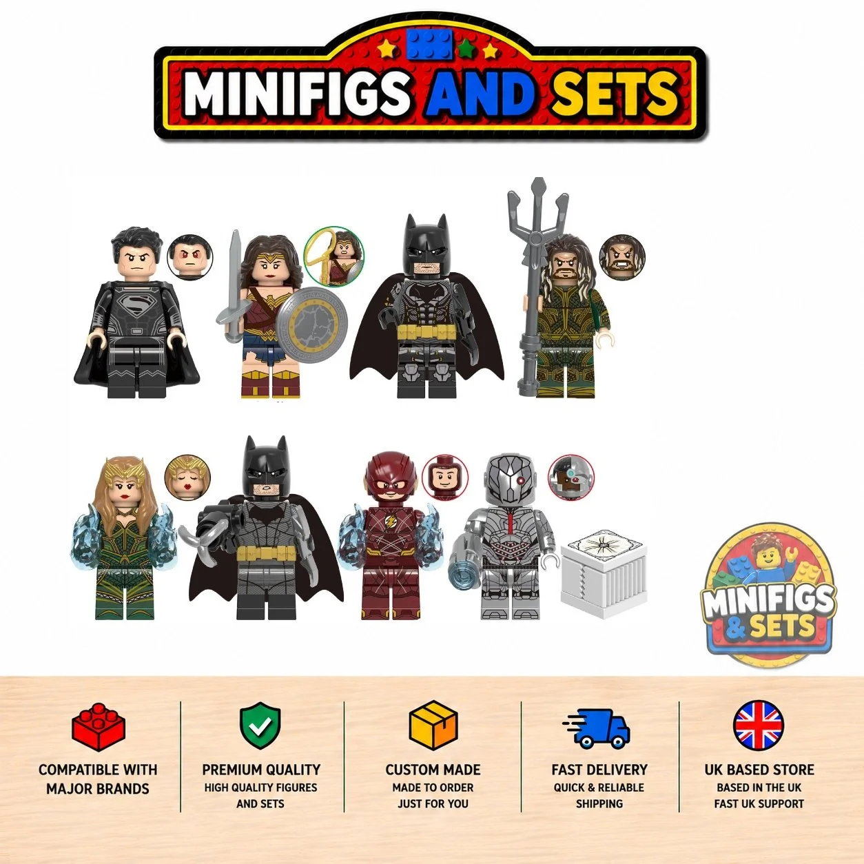 Batman Set of 8 minifigures - Style 3