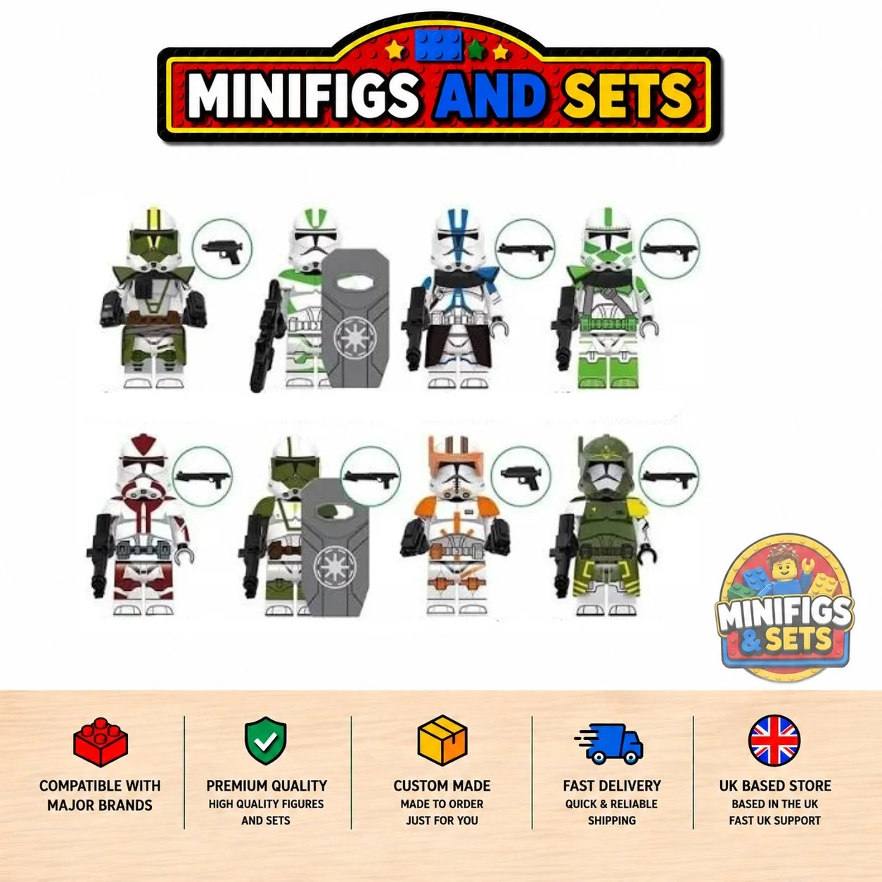 Star Wars Set of 8 minifigures - Style 4