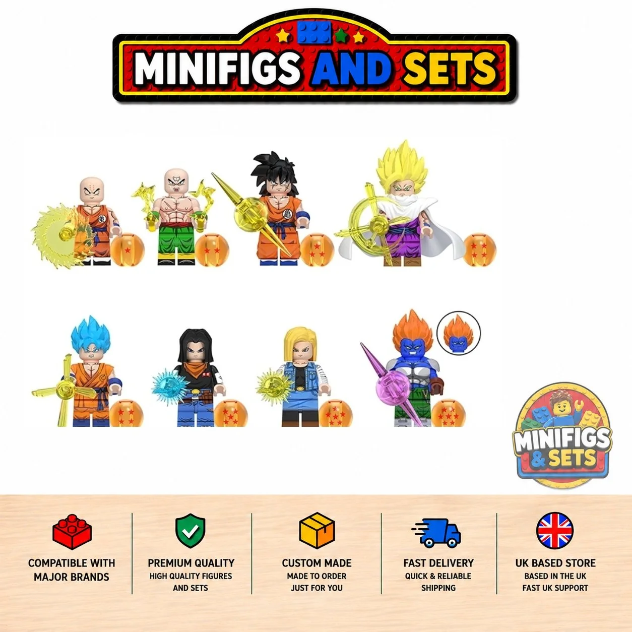Dragonball Z Set of 8 minifigures - Style 3