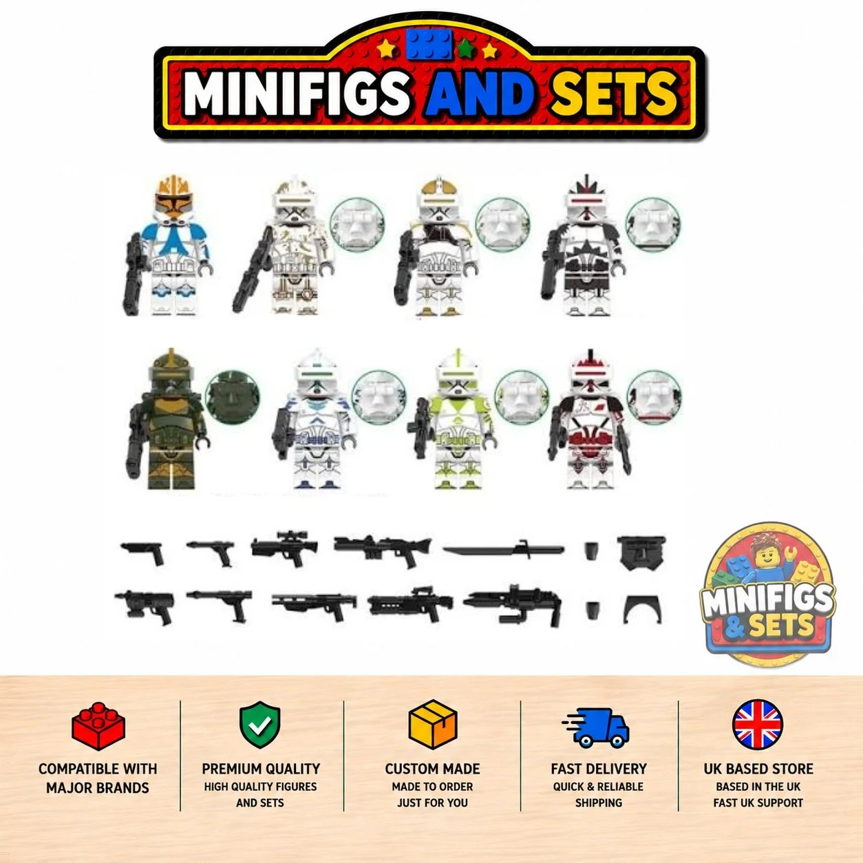 Star Wars Set of 8 minifigures - Style 1