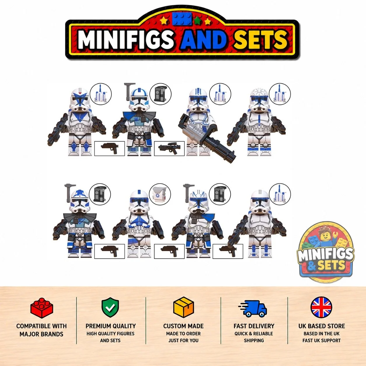 Star Wars Set of 8 minifigures - Style 5