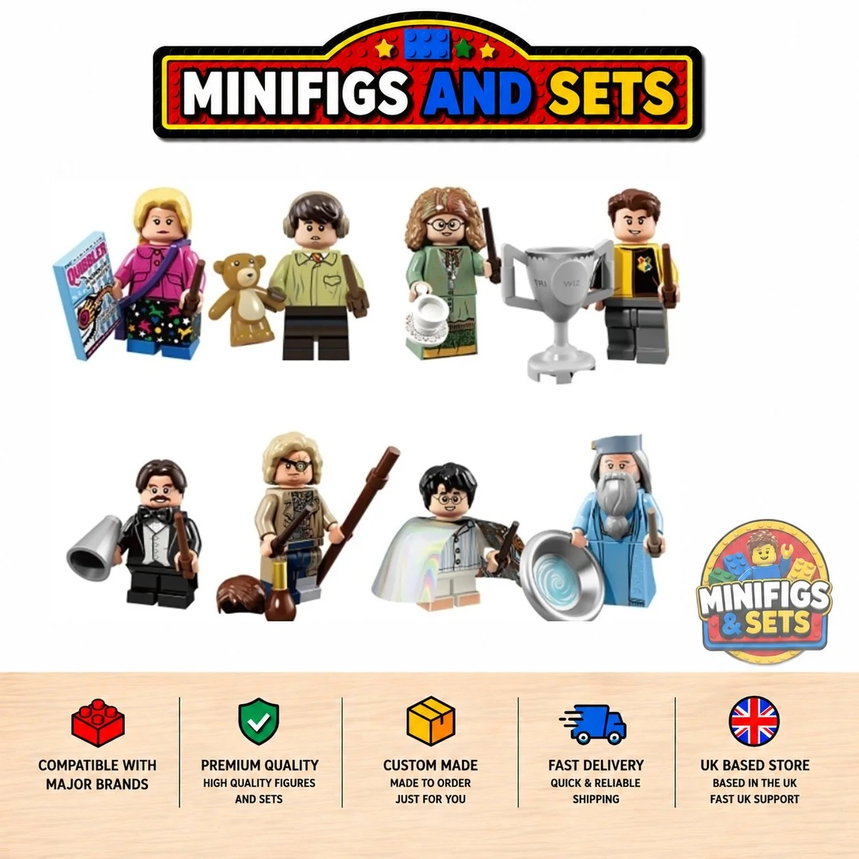 Harry Potter Set of 8 minifigures - Style 1