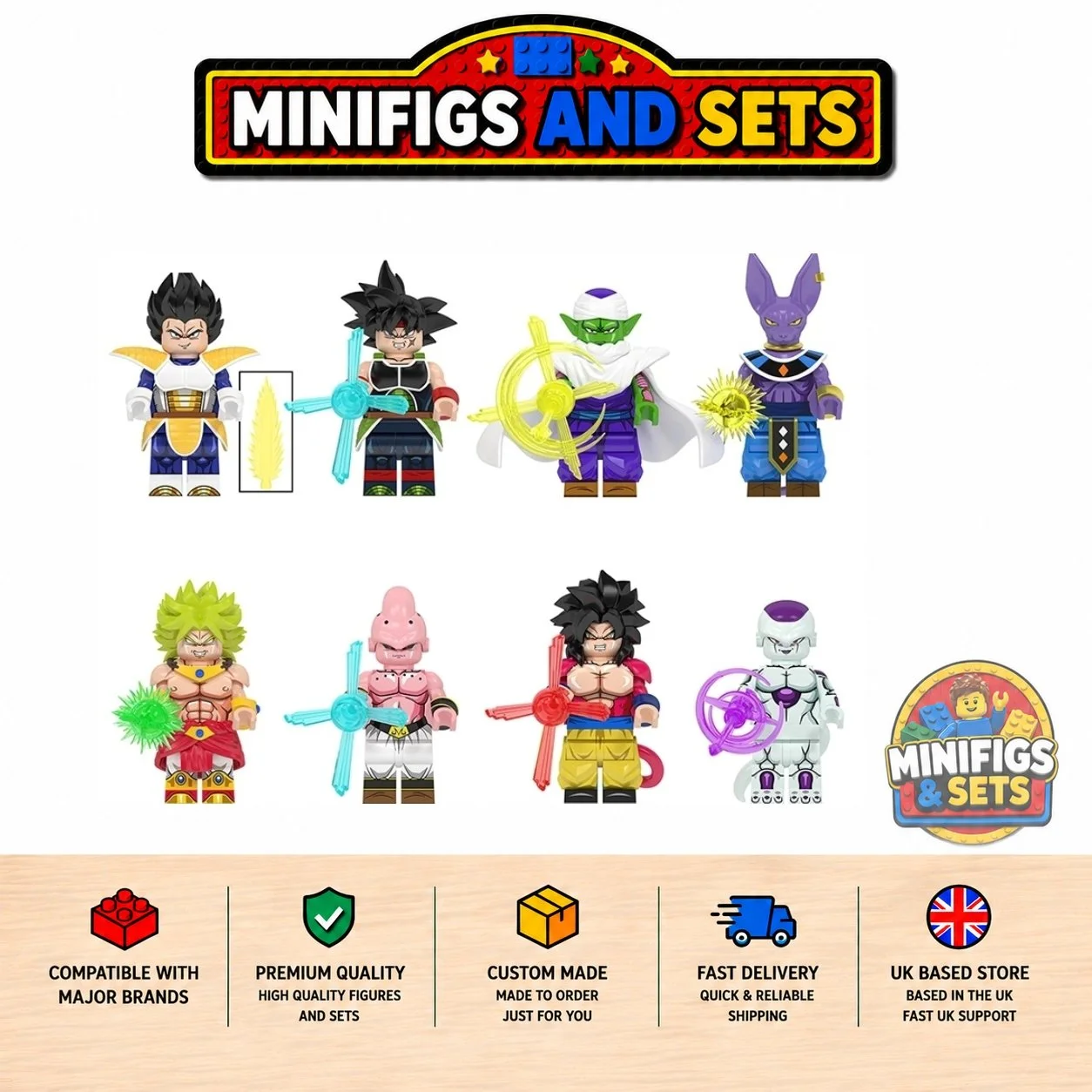 Dragonball Z Set of 8 minifigures - Style 5
