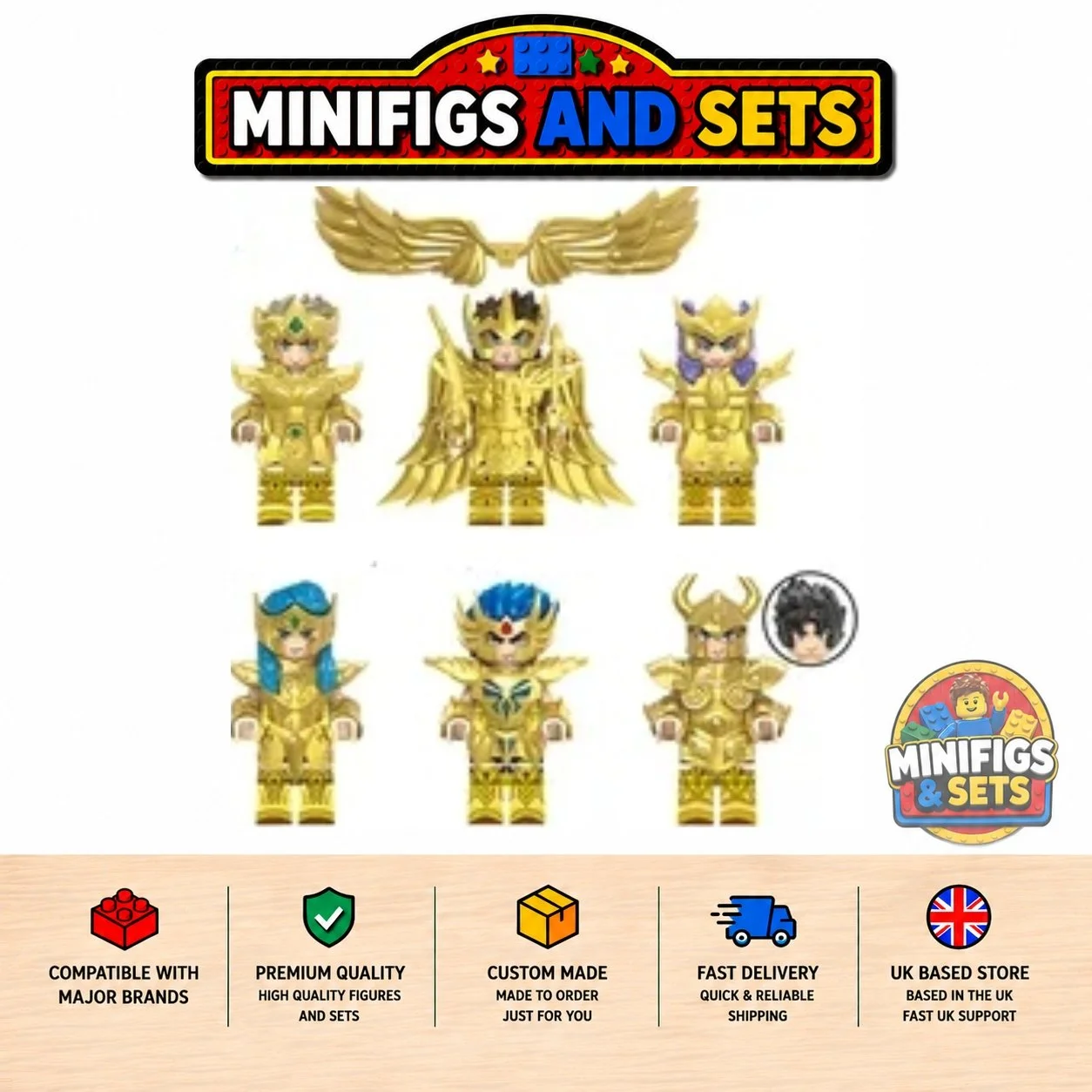 Saint Seiya Set of 8 minifigures - Style 1