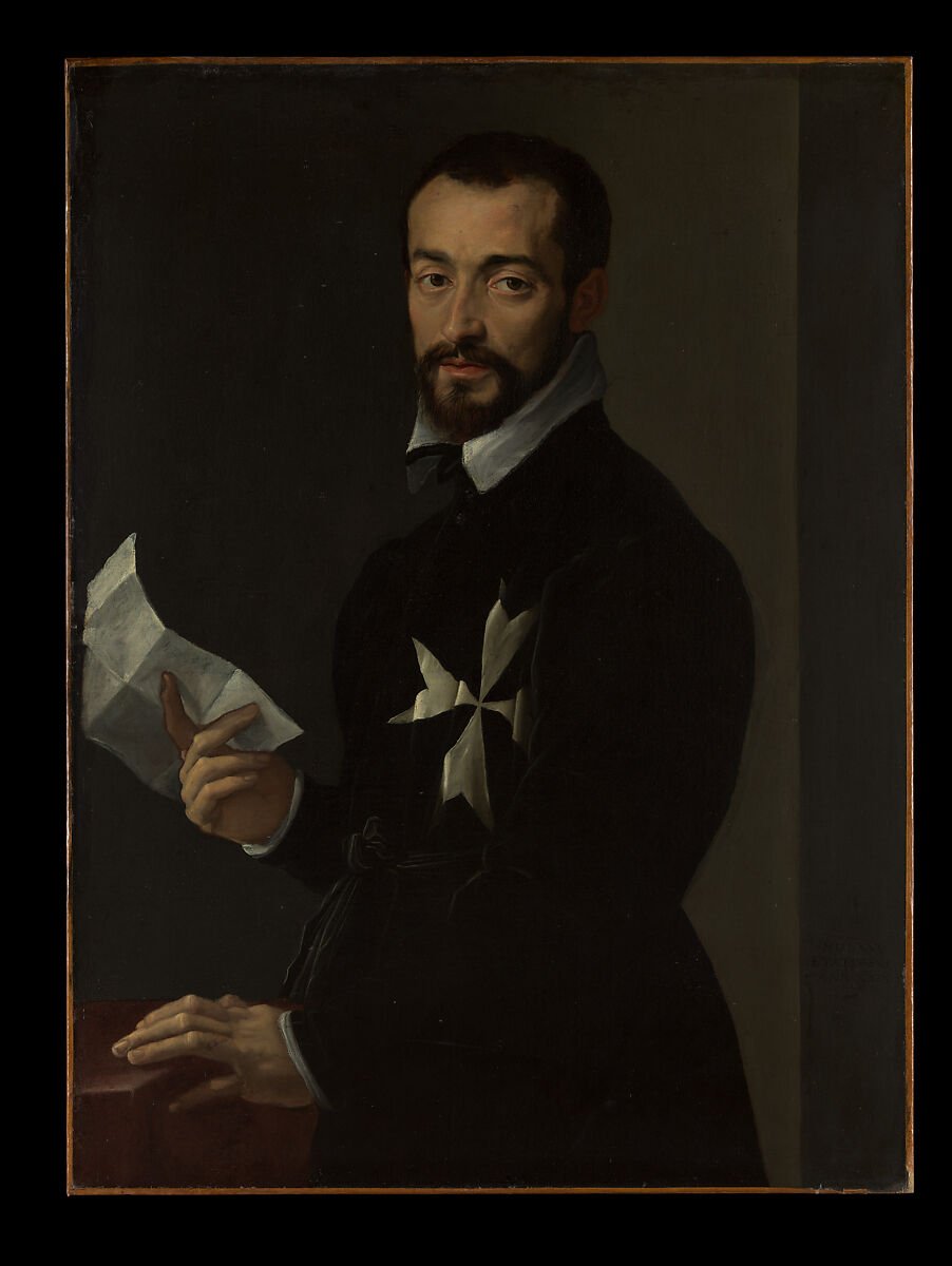 Portrait of a knight, probably Fra. Jacopo Salviati, attributed to Mirabello Cavalori, 1566. Source: Metropolitan Museum of Art
