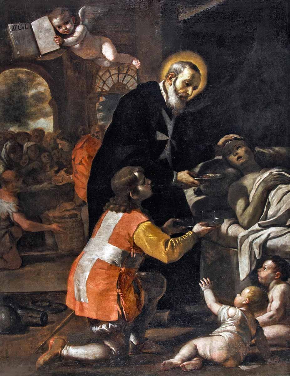 The Blessed Gerard Tending to the Sick, by Mattia Preti, c. 1680. Source: St. John’s Co-Cathedral