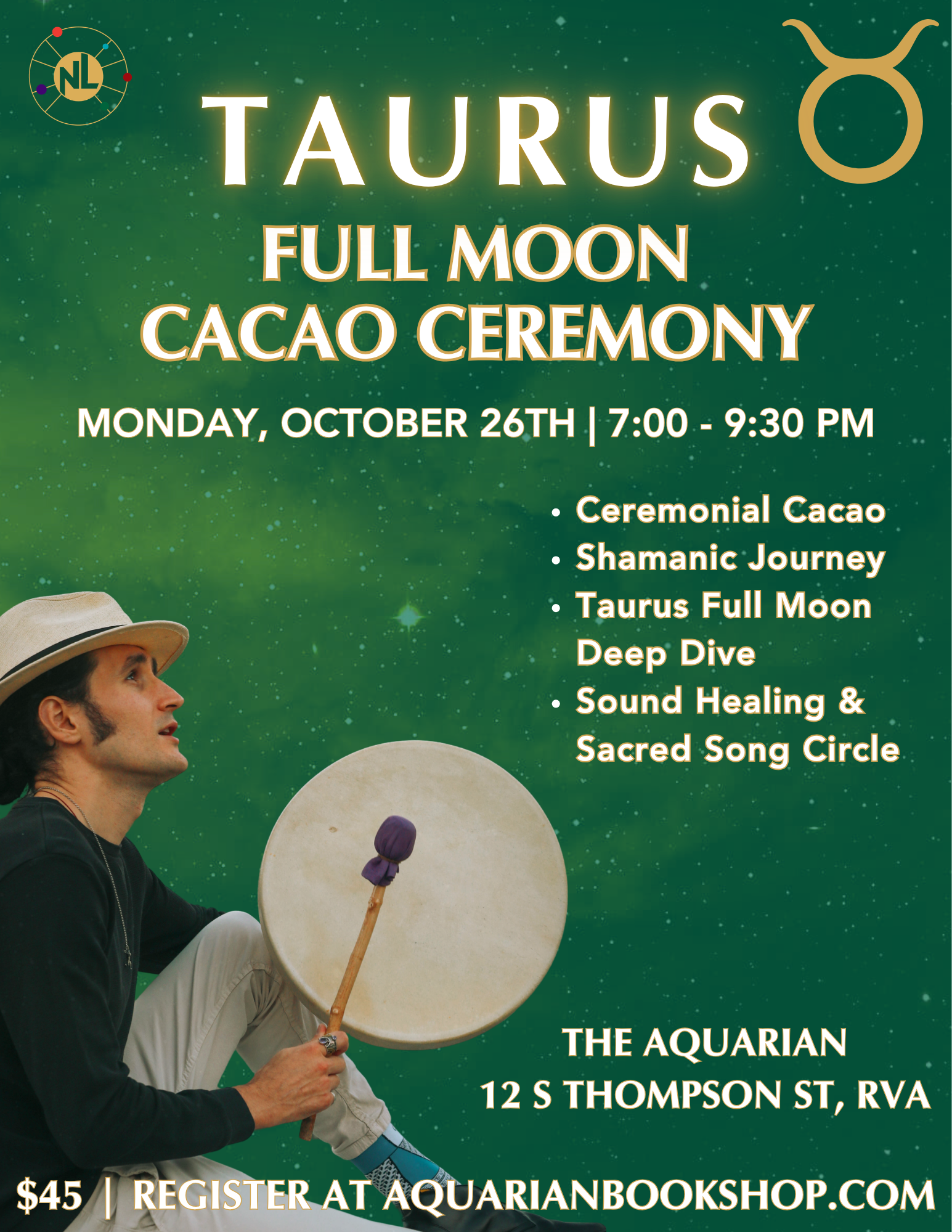 Taurus Full Moon Cacao Ceremony