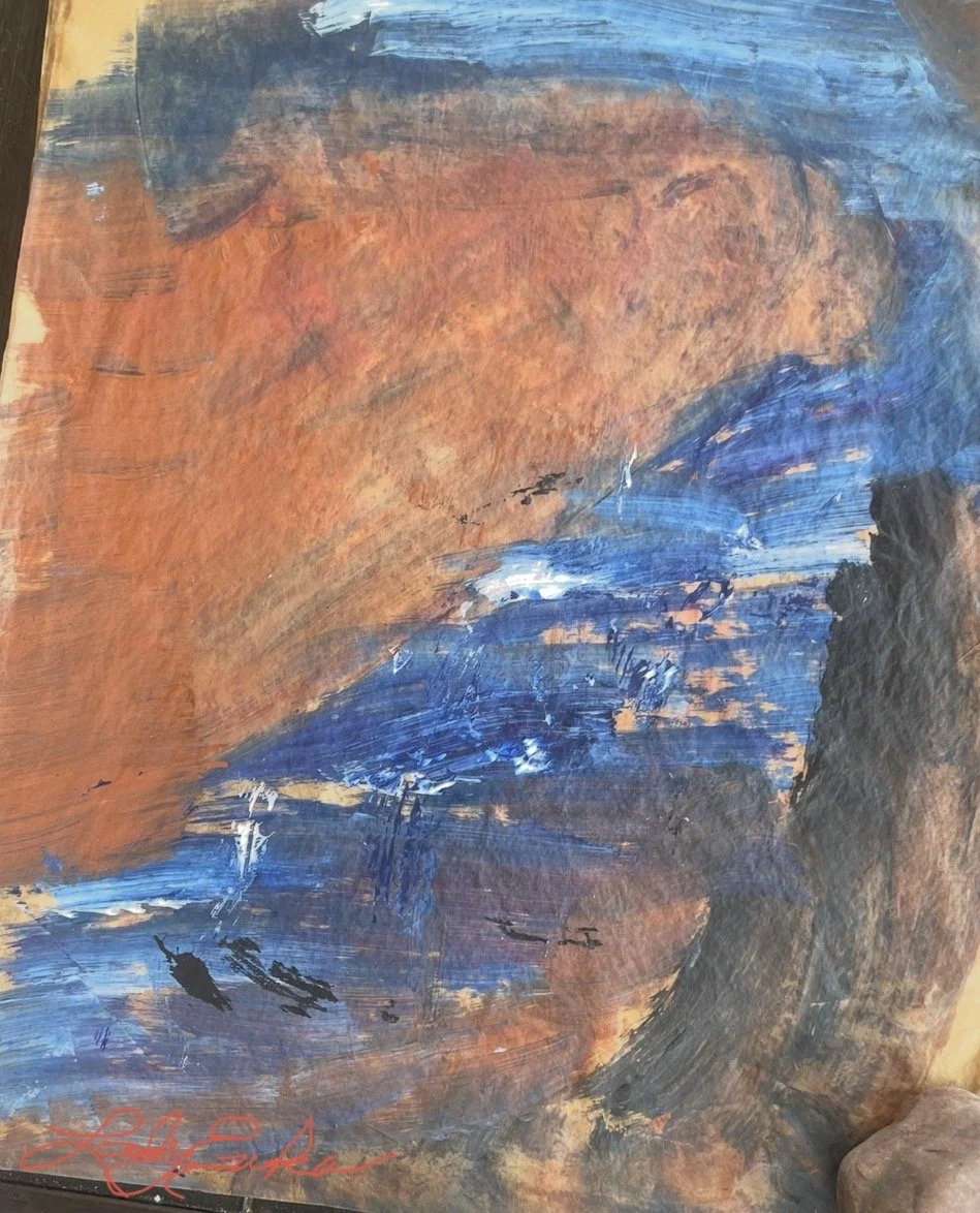 Ke kahe nei ka wai. Ke nana nei au.: The water is flowing. I am watching