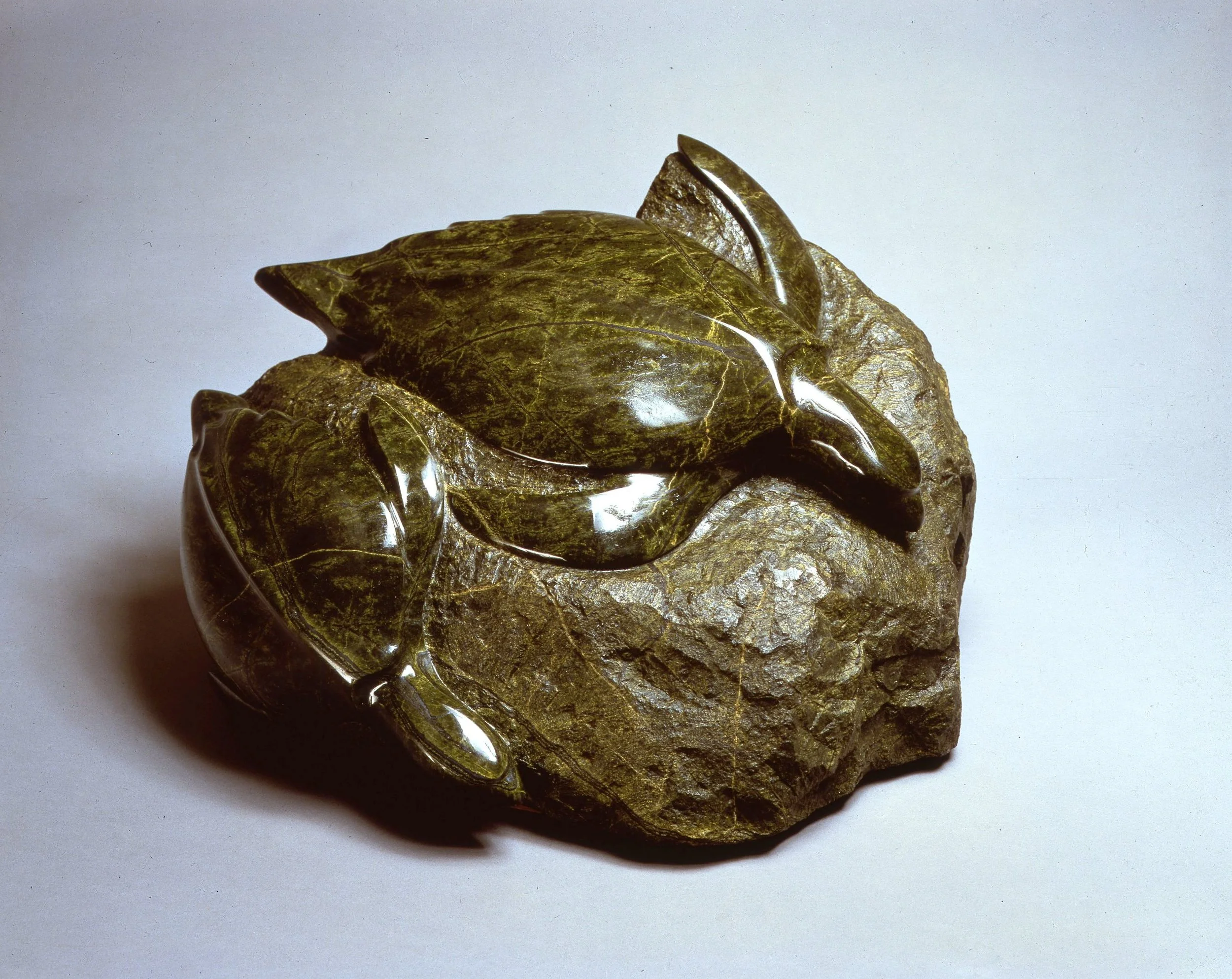 Deep Green Sea Turtle Pair Serpentine 1983.jpg