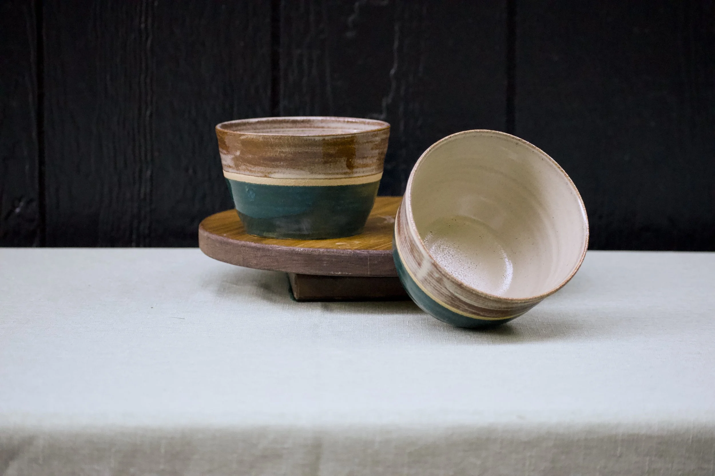 Peacock and Birch Bowls