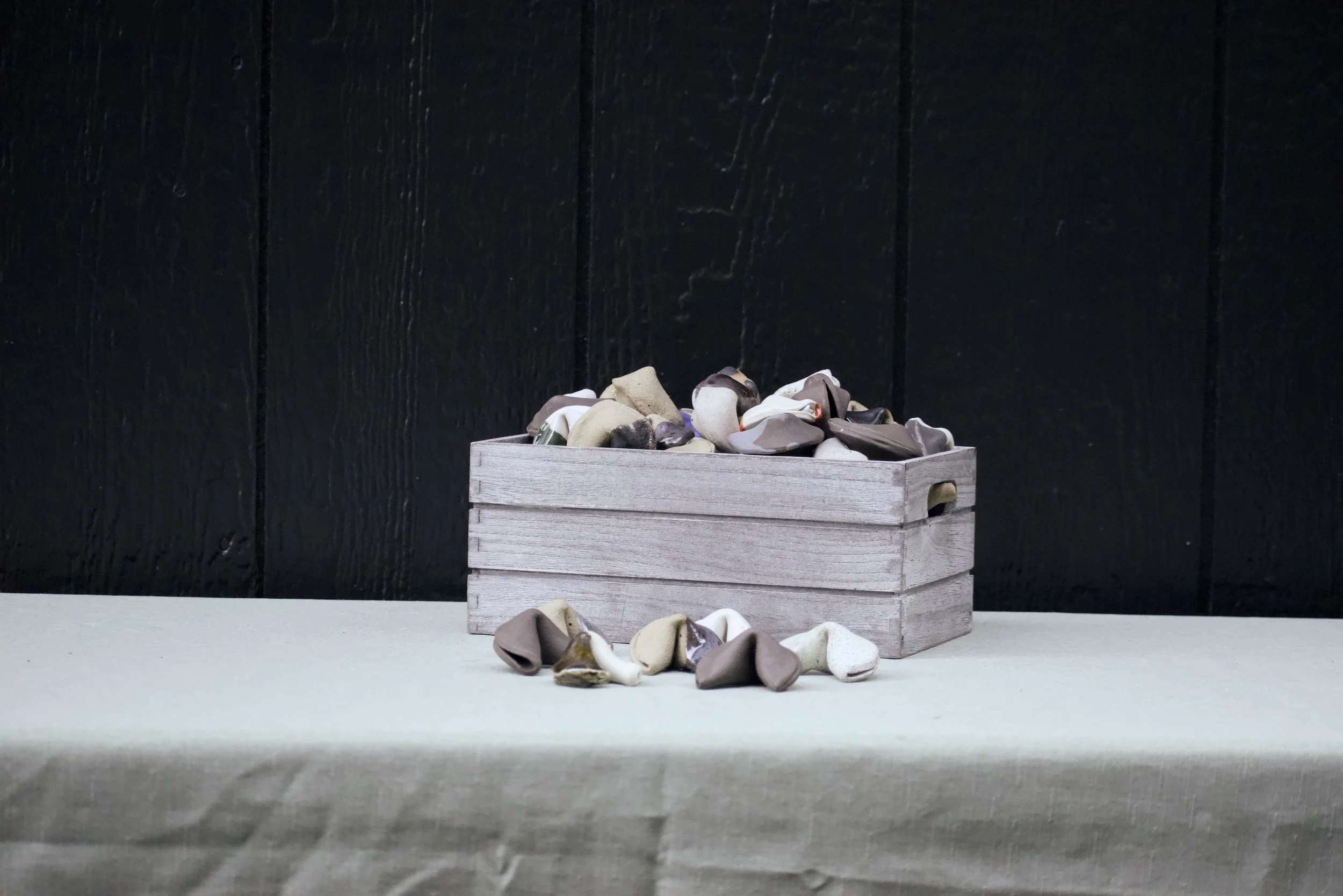 Ceramic Fortune Cookie