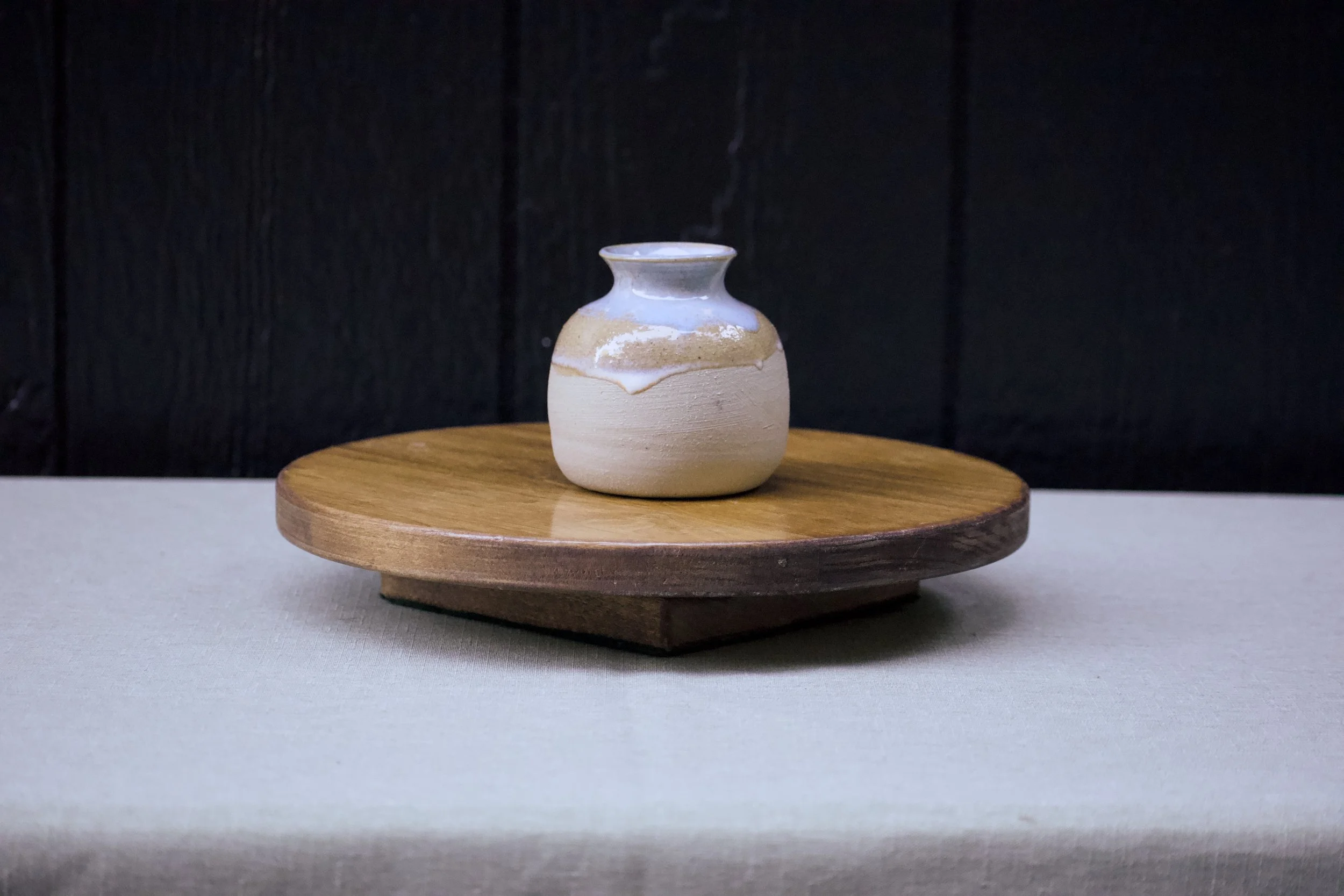 Nordic Blue and Honey Flux Vase