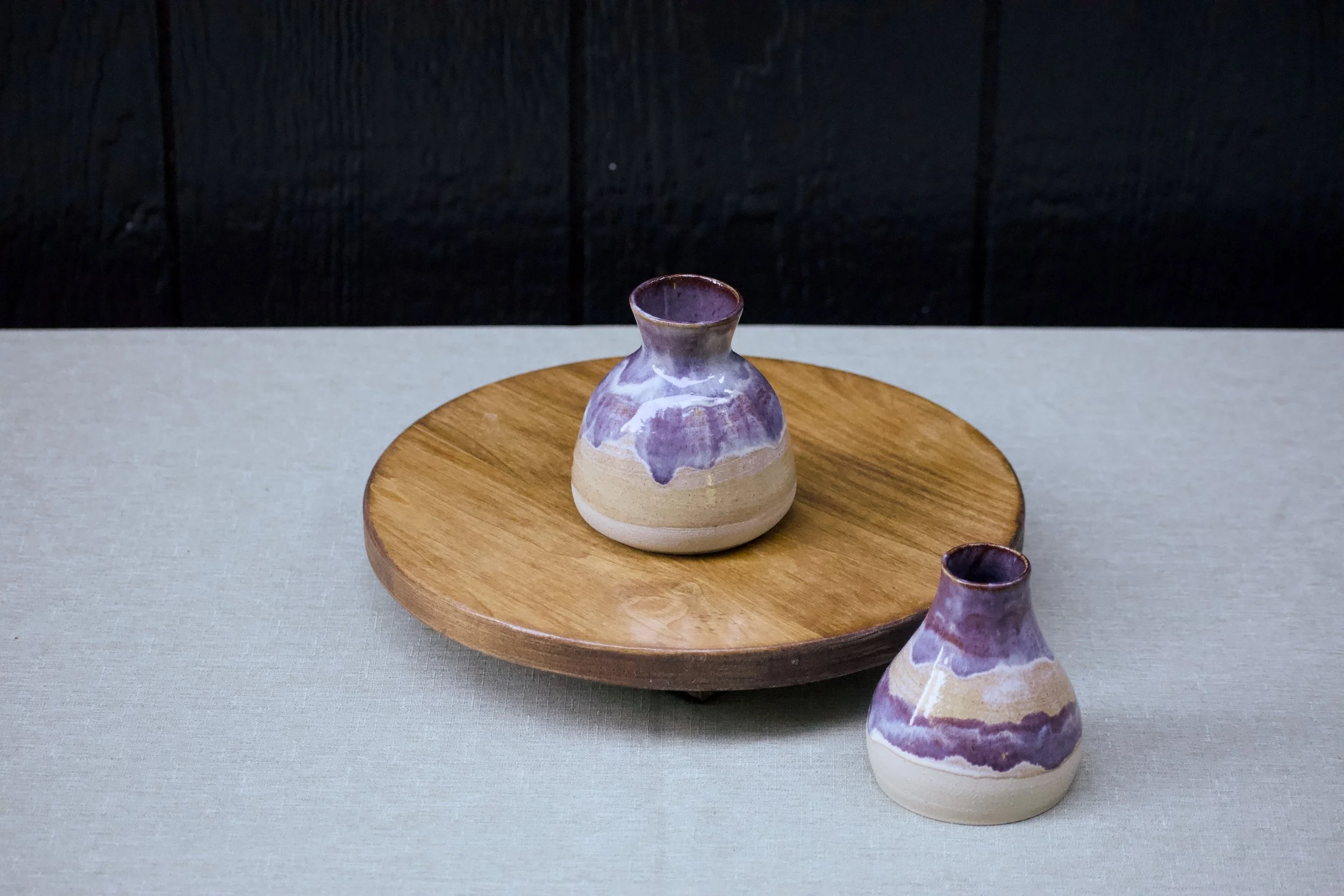 Smoky Merlot and Honey Flux Vase