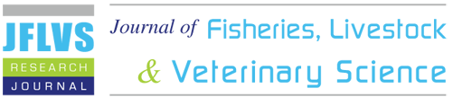 Journal of Fisheries, Livestock & Veterinary Science logo with blue, green, purple, and black text.