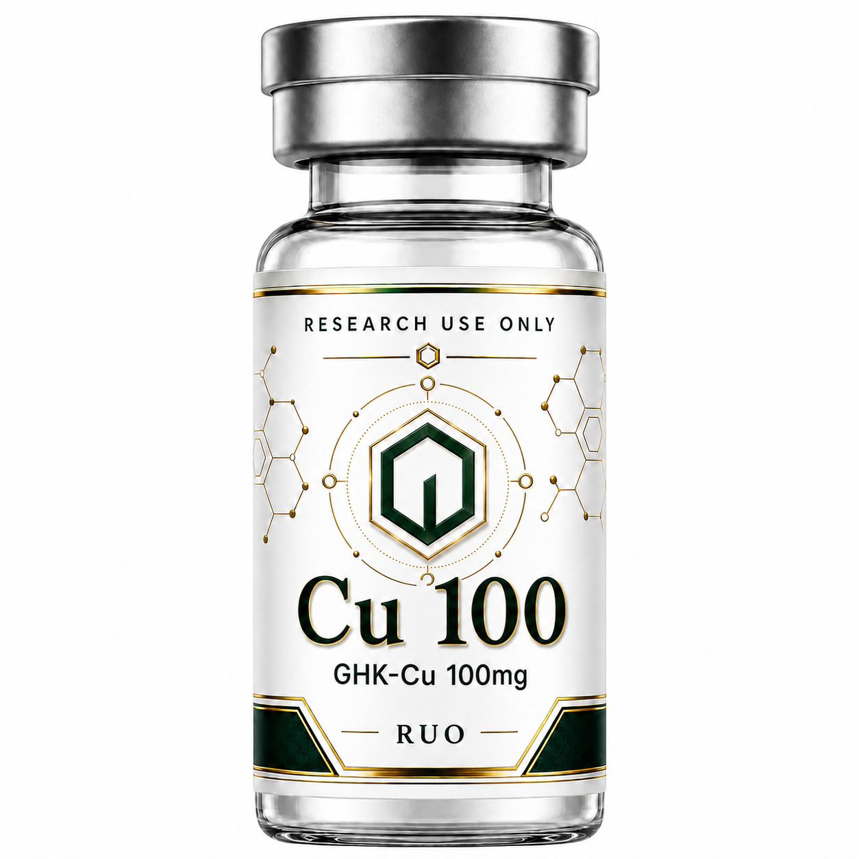 Cu 100 | GHK-Cu 100mg | Research Use Only