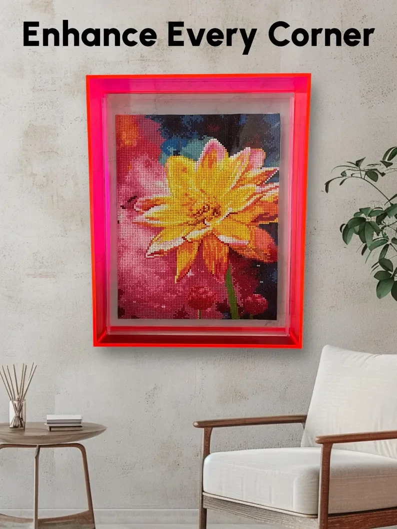 Neon Colored Floating Frames