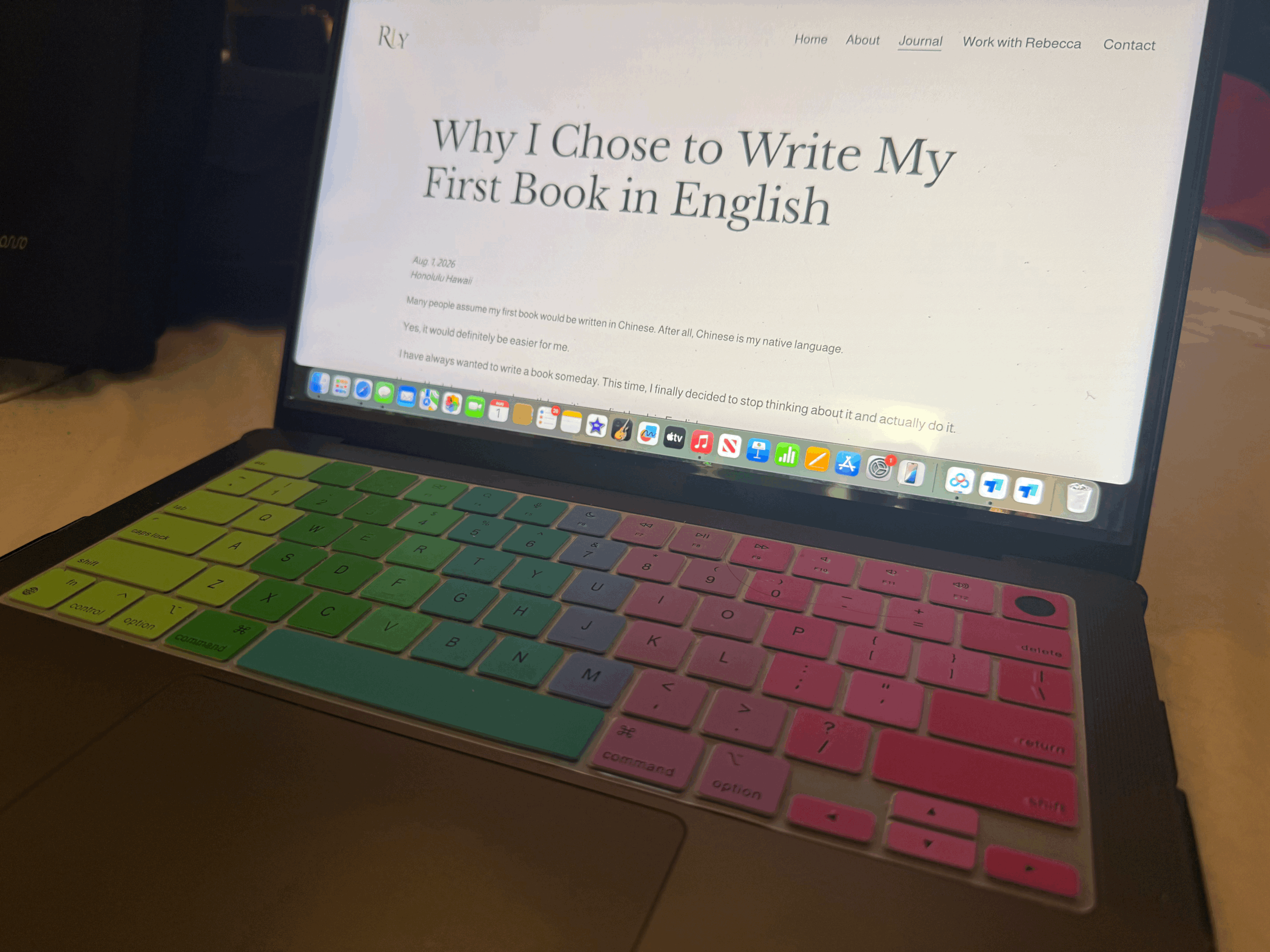 Why I Chose to Write My First Book in English