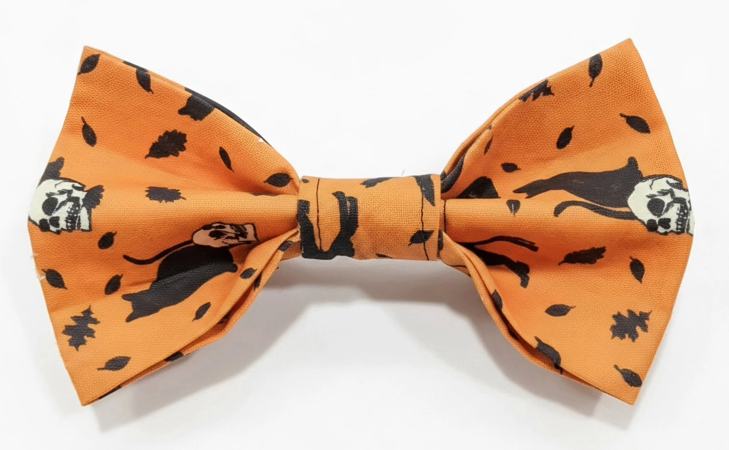 "Haunted Harvest" Collar Dog Bow Tie (4.5" x 3")