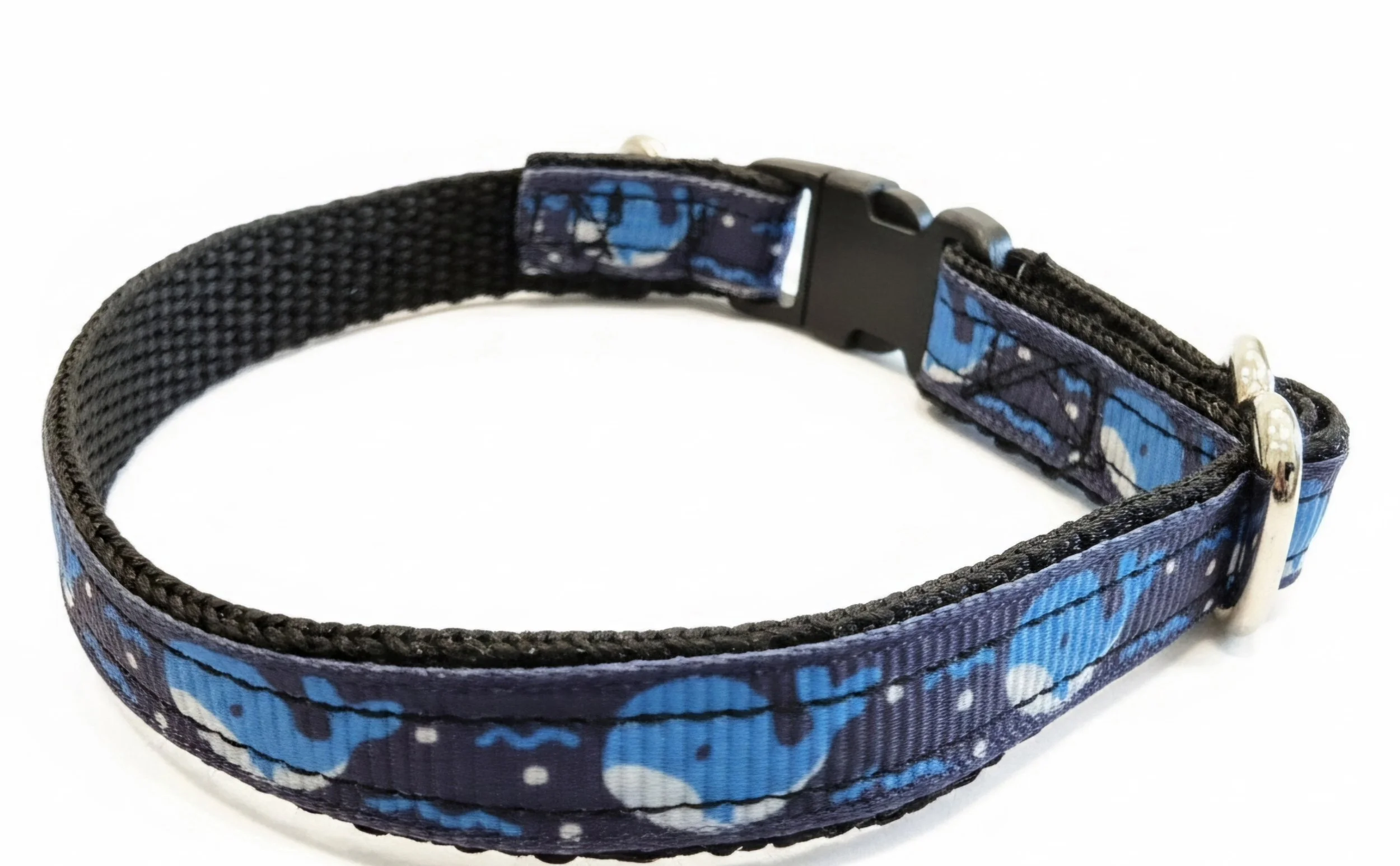"Whale, Hello There!" Handmade Whale Breakaway Cat Collar