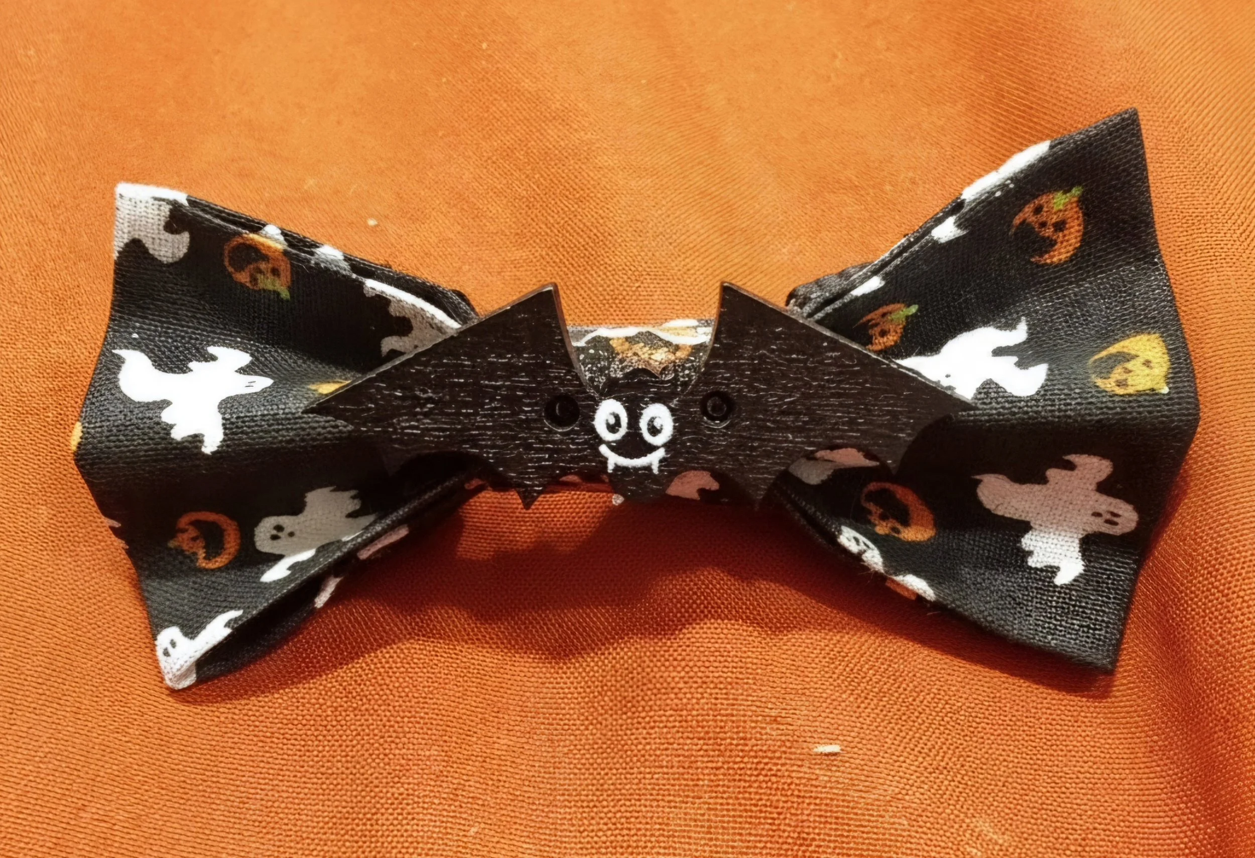 "Ghostly Gathering" Collar Bow Tie ( 3"x 1.5") Cat or Small Dog