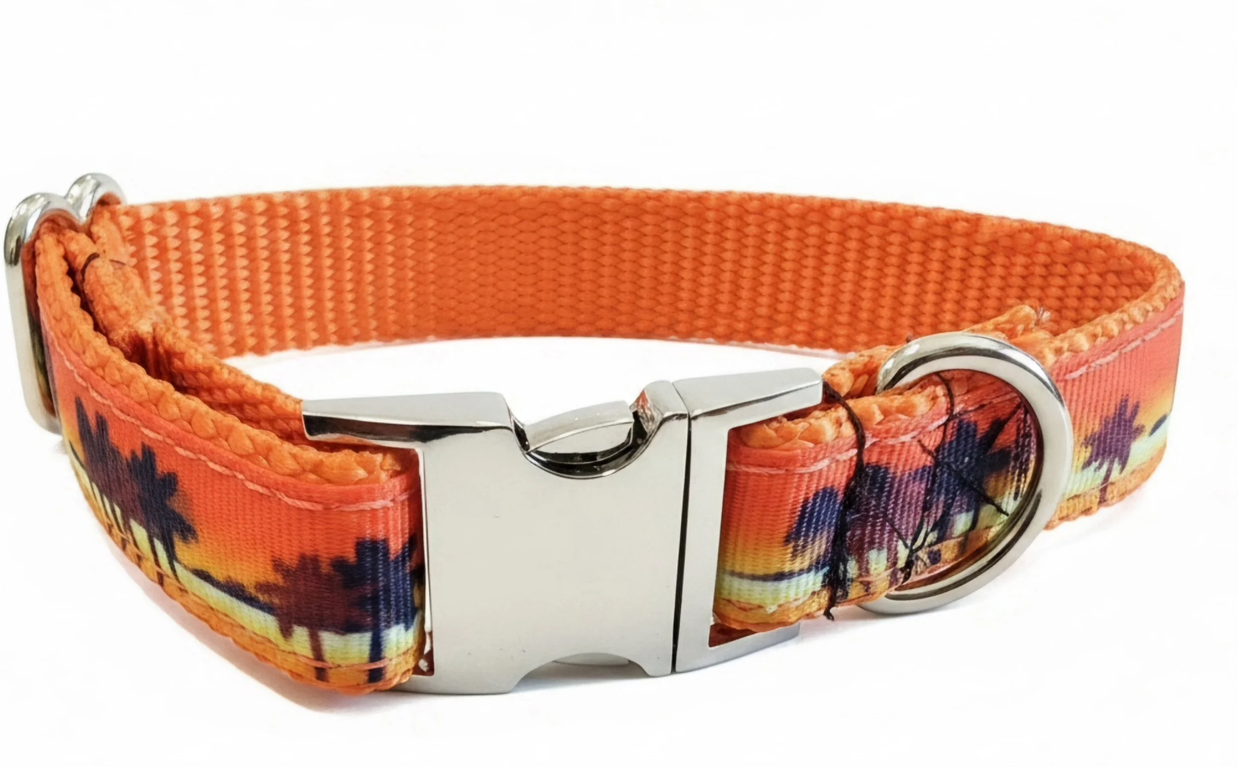 "Island Sunset" Handmade Dog Collar | Small (Up to 15") |