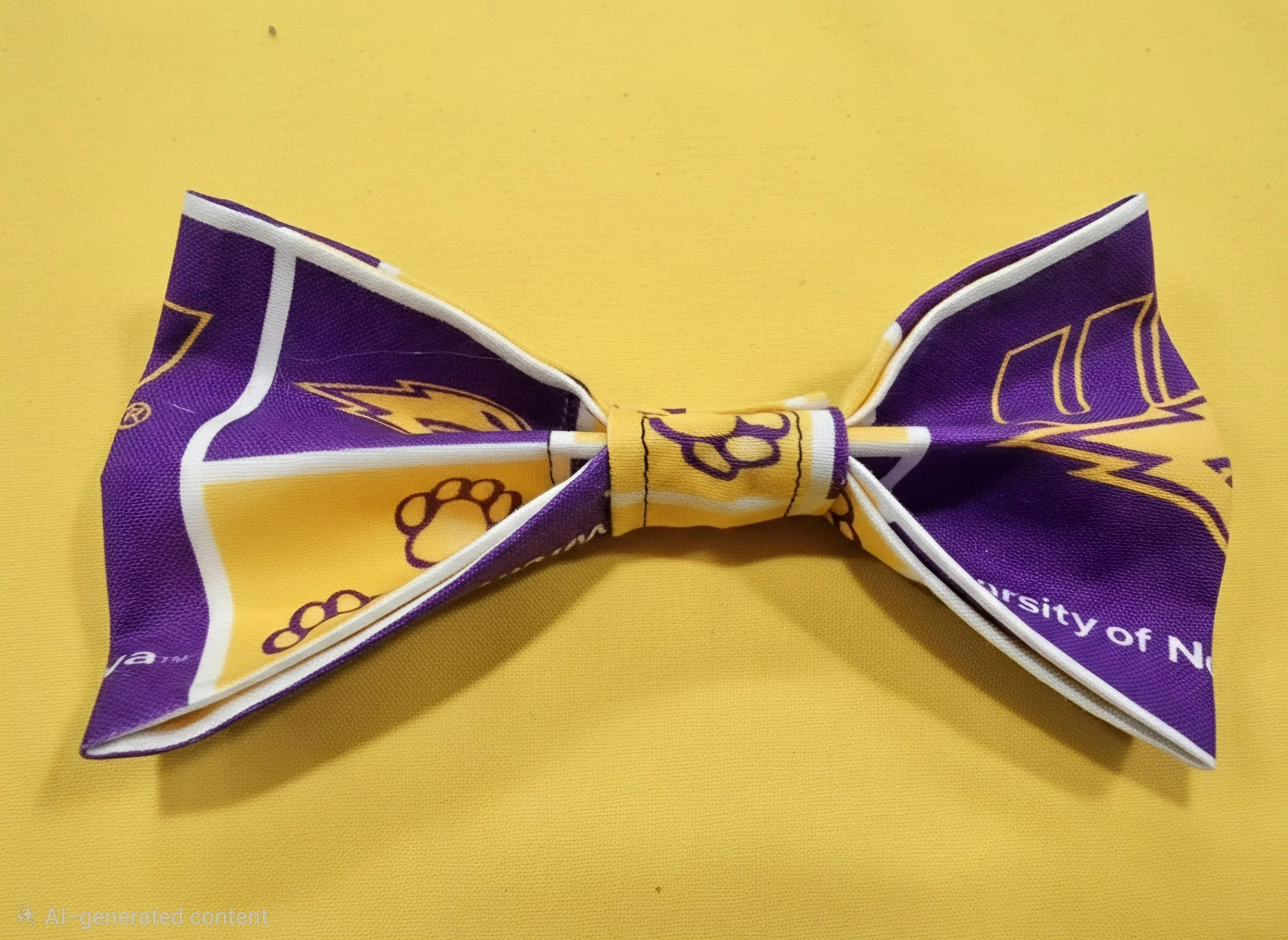 "Panther Pride"  Collar Bow Tie (4" x 2.5")
