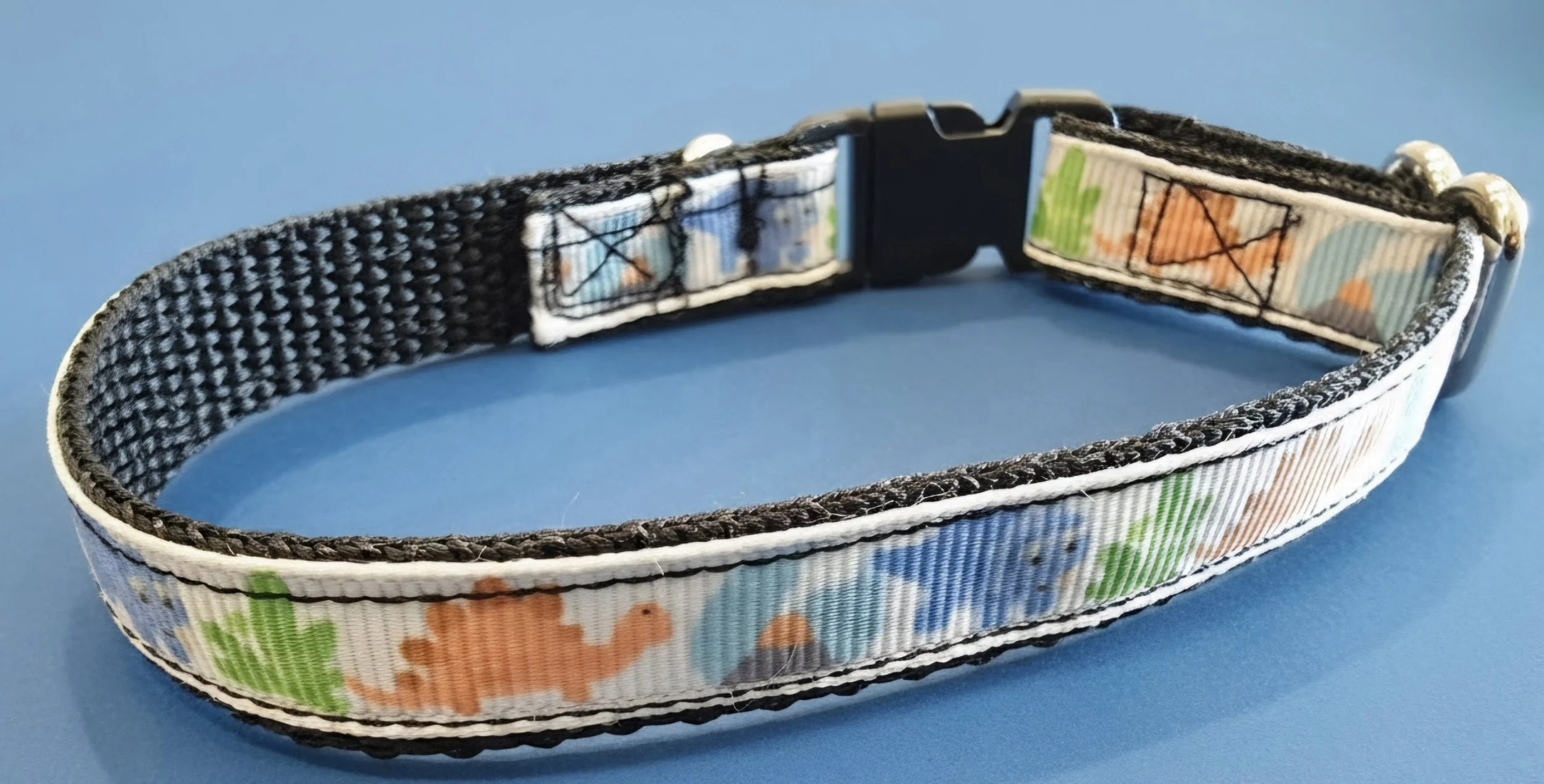 "Dino Discovery" Handmade Dinosaur Breakaway Cat Collar