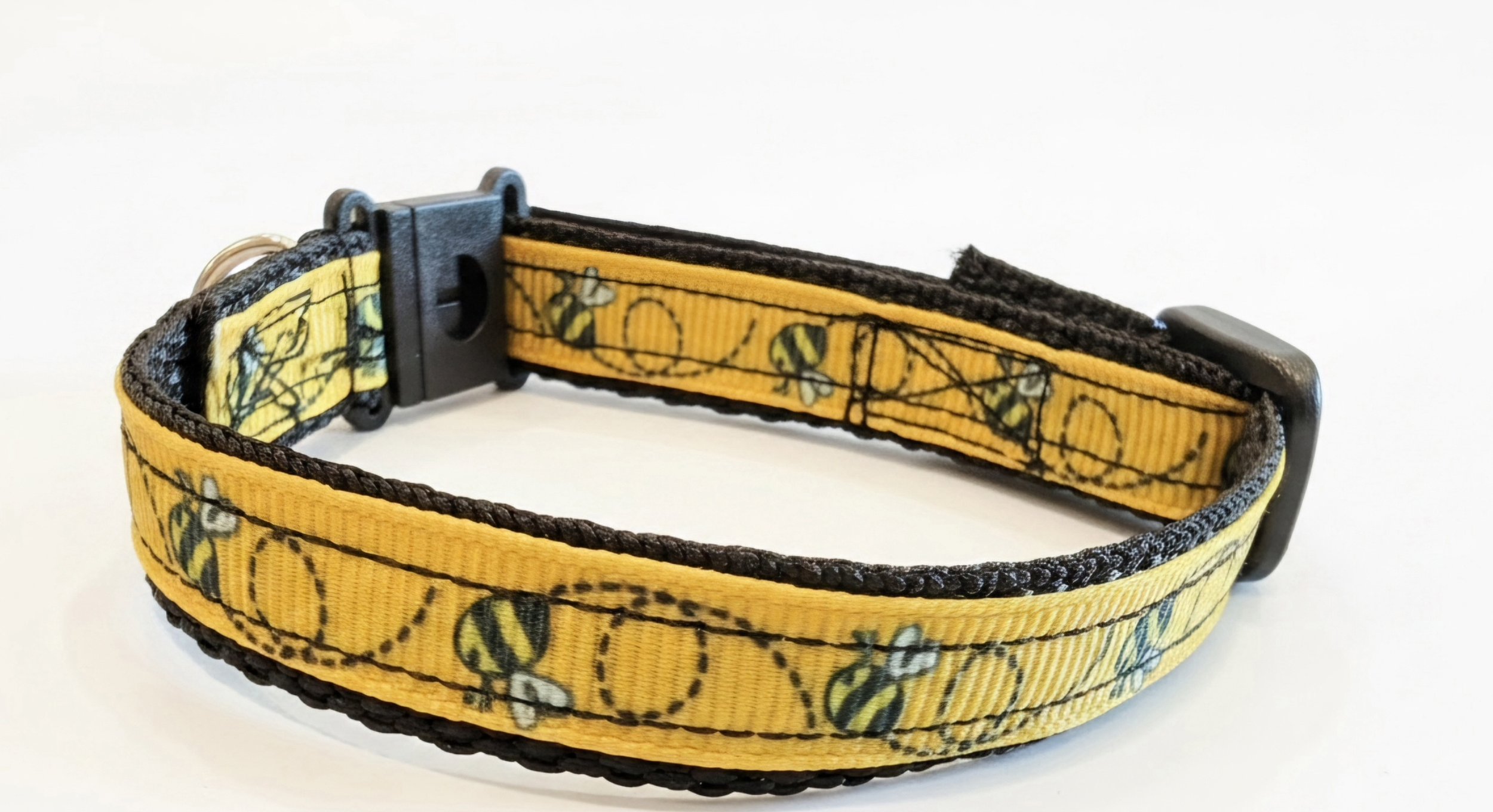 "Bee-Have" Handmade Bee Breakaway Cat Collar