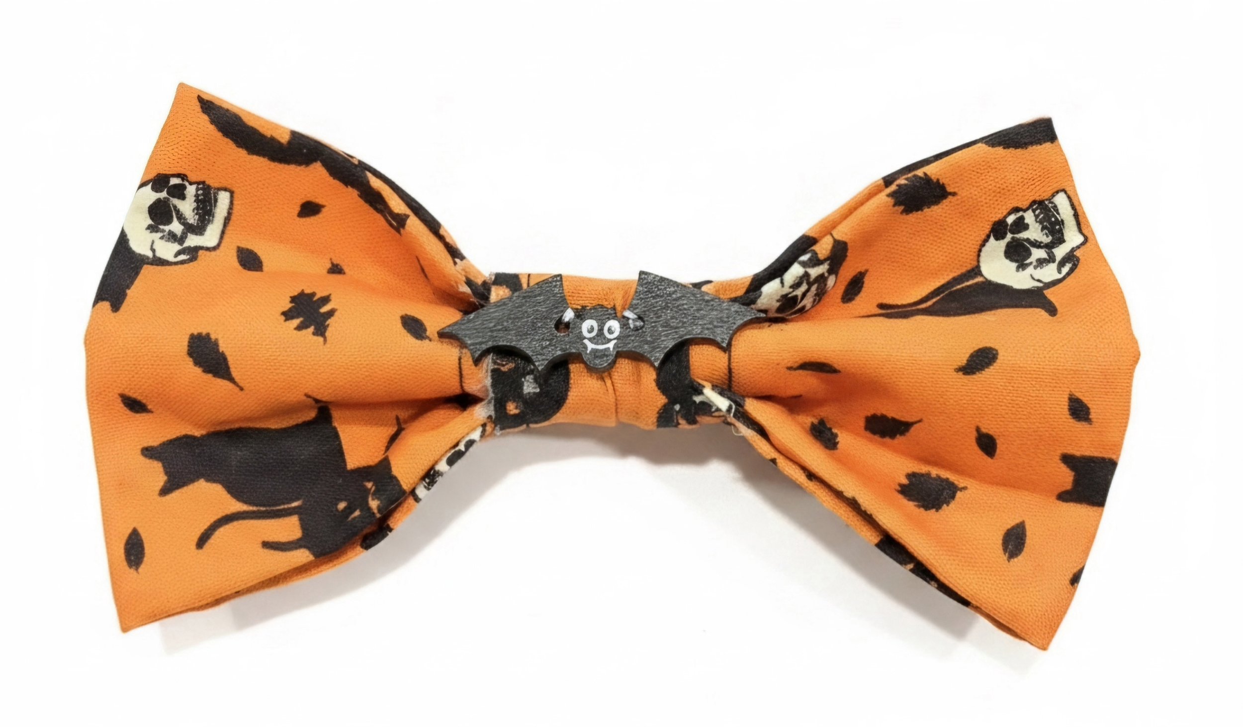 "Haunted Harvest" Collar Dog Bow Tie (4" x 2.5")