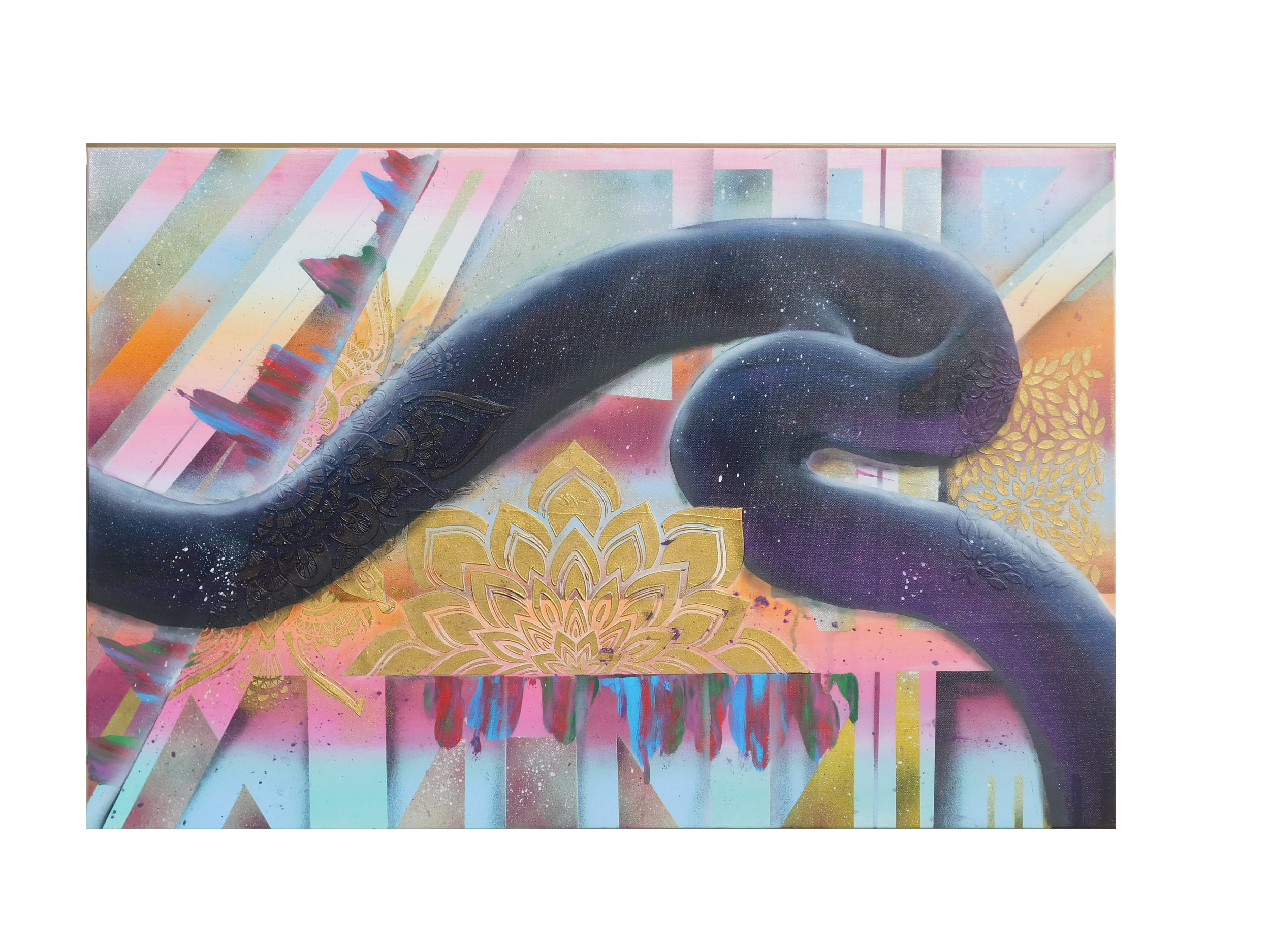 "Blooming Galaxy"
Jovan Scott	
Acrylic/Plaster on Canvas	
36x24	
2025	
$1100	