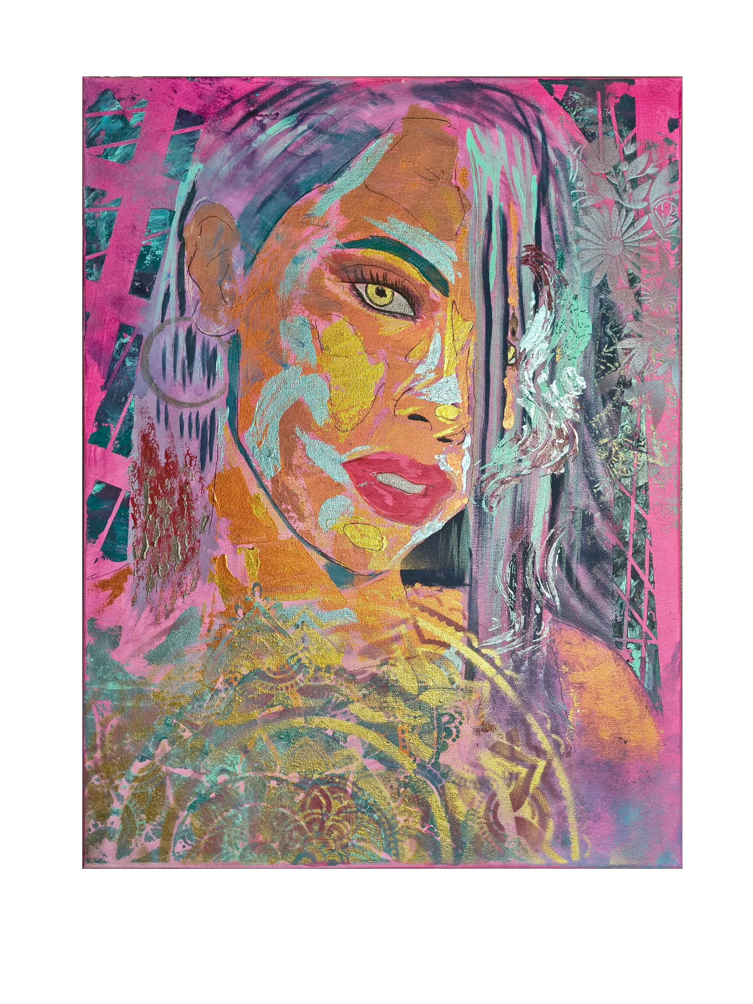 "Reveal"	
Jovan Scott
Acrylic on Canvas	
20x24	
2026	
$890	