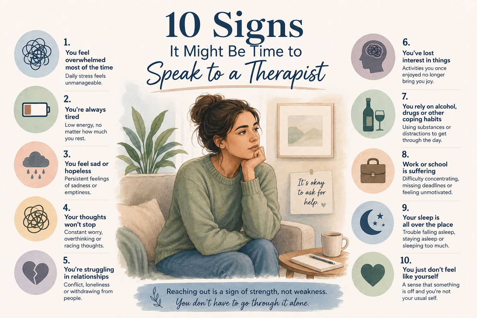 10 Signs You Could Benefit from Talking to a Therapist